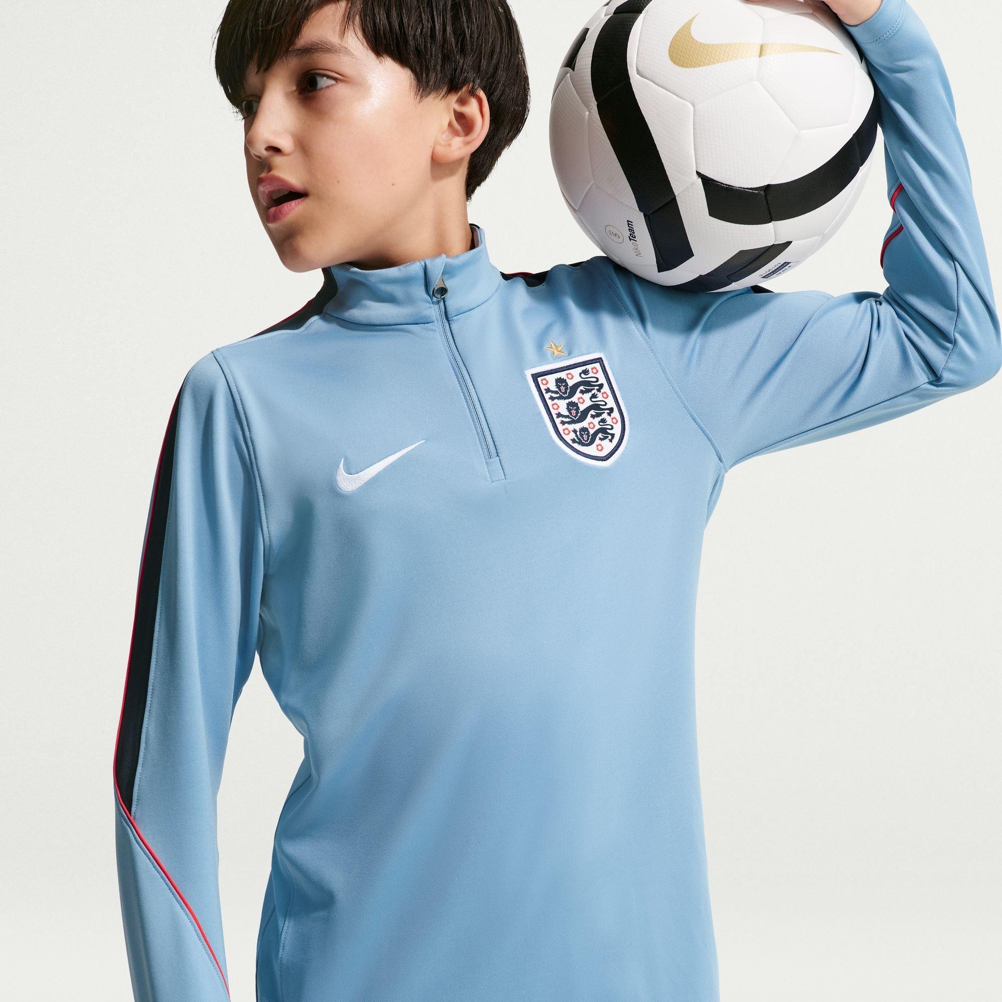 Blå/Marineblå - Nike - Kids' England International Licensed Drill Top - 3