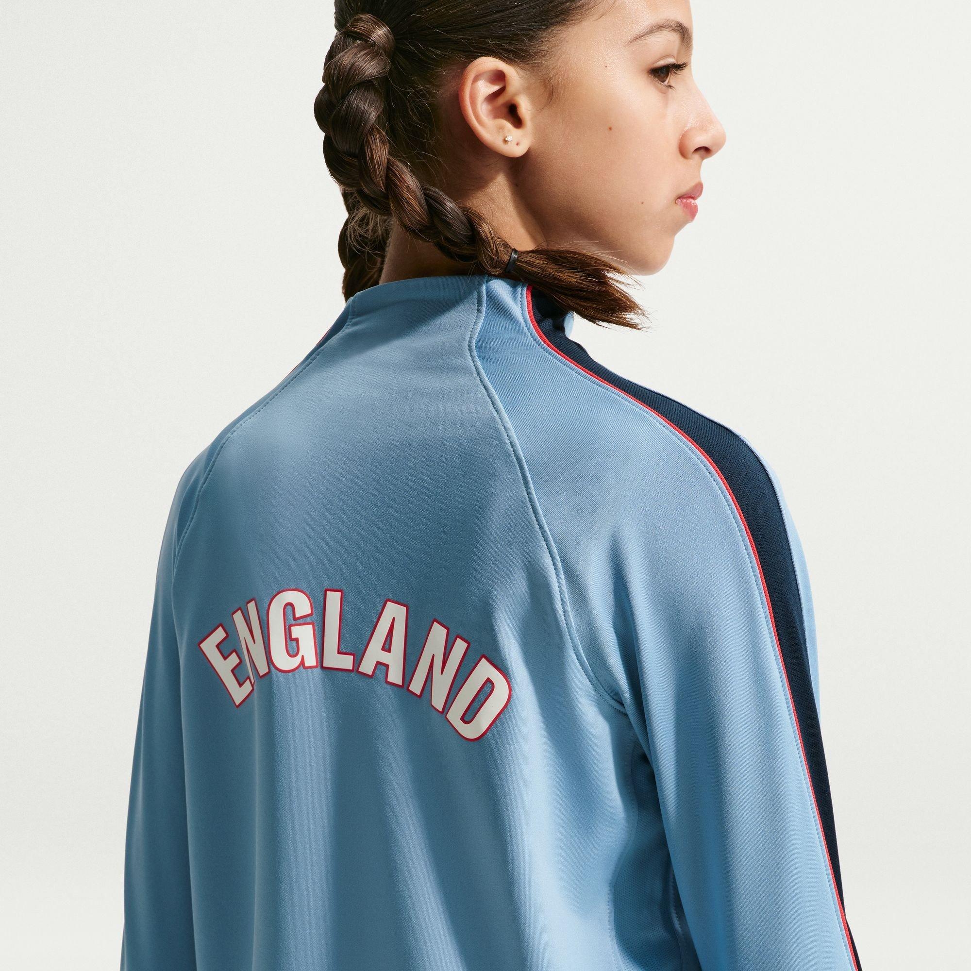 Blå/Marineblå - Nike - Kids' England International Licensed Drill Top - 6