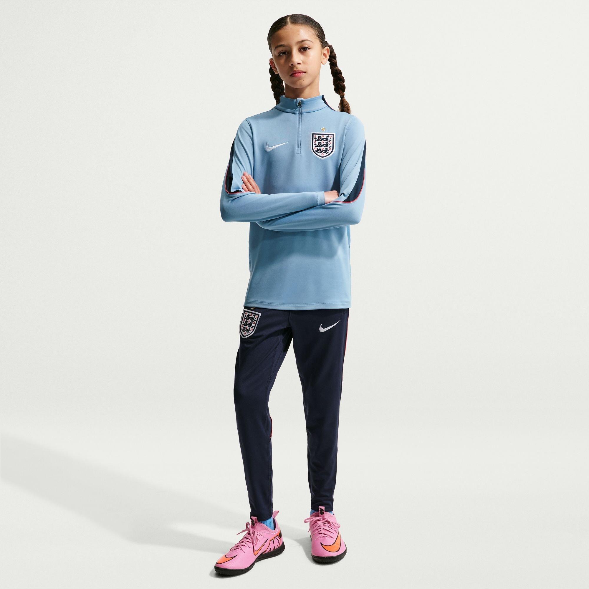 Blå/Marineblå - Nike - Kids' England International Licensed Drill Top - 7