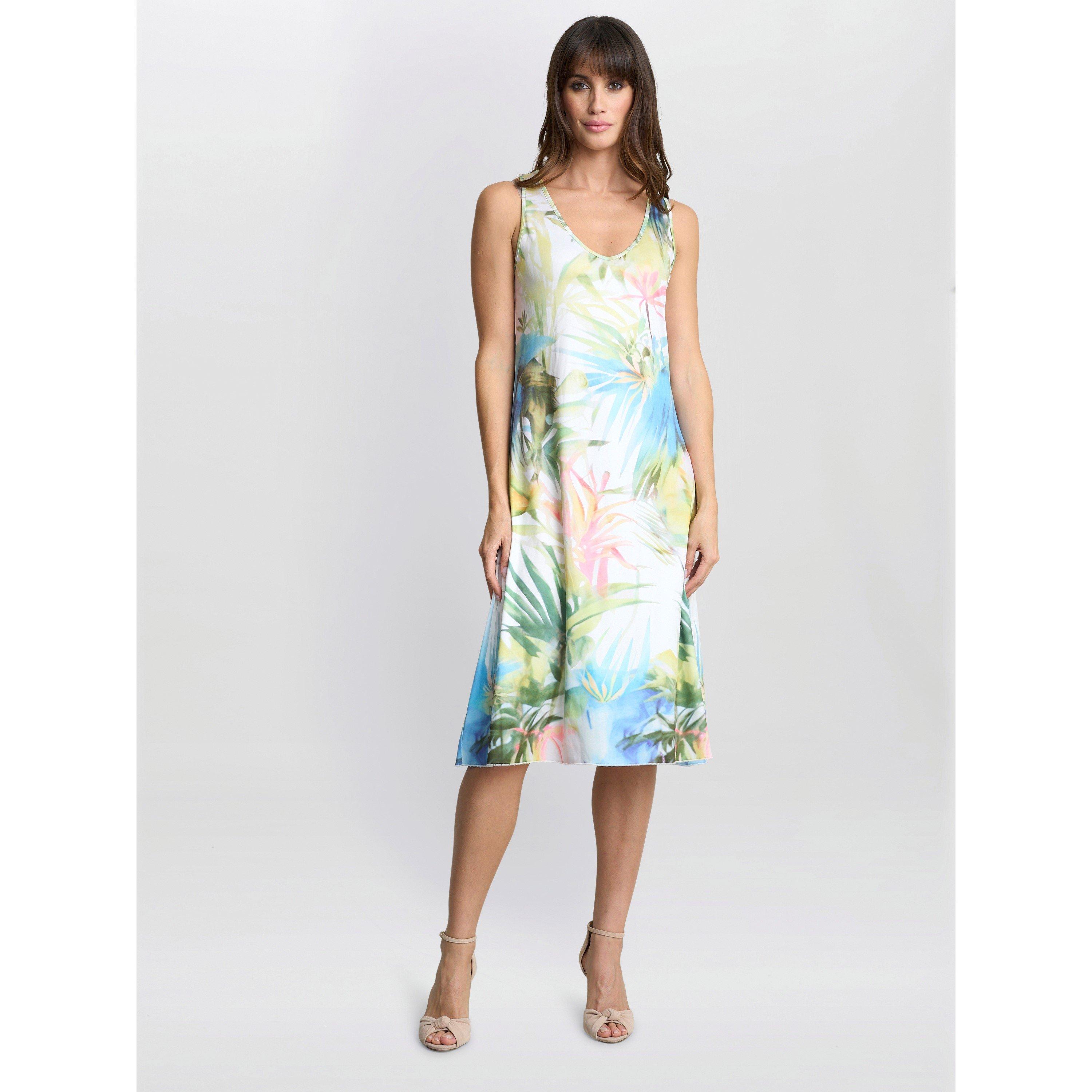 Multi - Gina Bacconi - Women's Emilia Double Layer A-Line Dress - 5