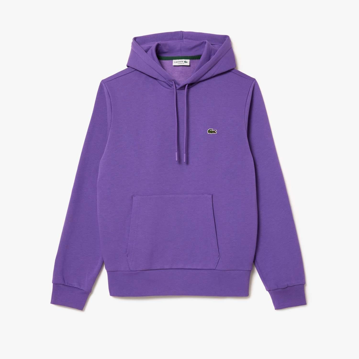 Purple - Lacoste - Organic Cotton Hoodie - 3