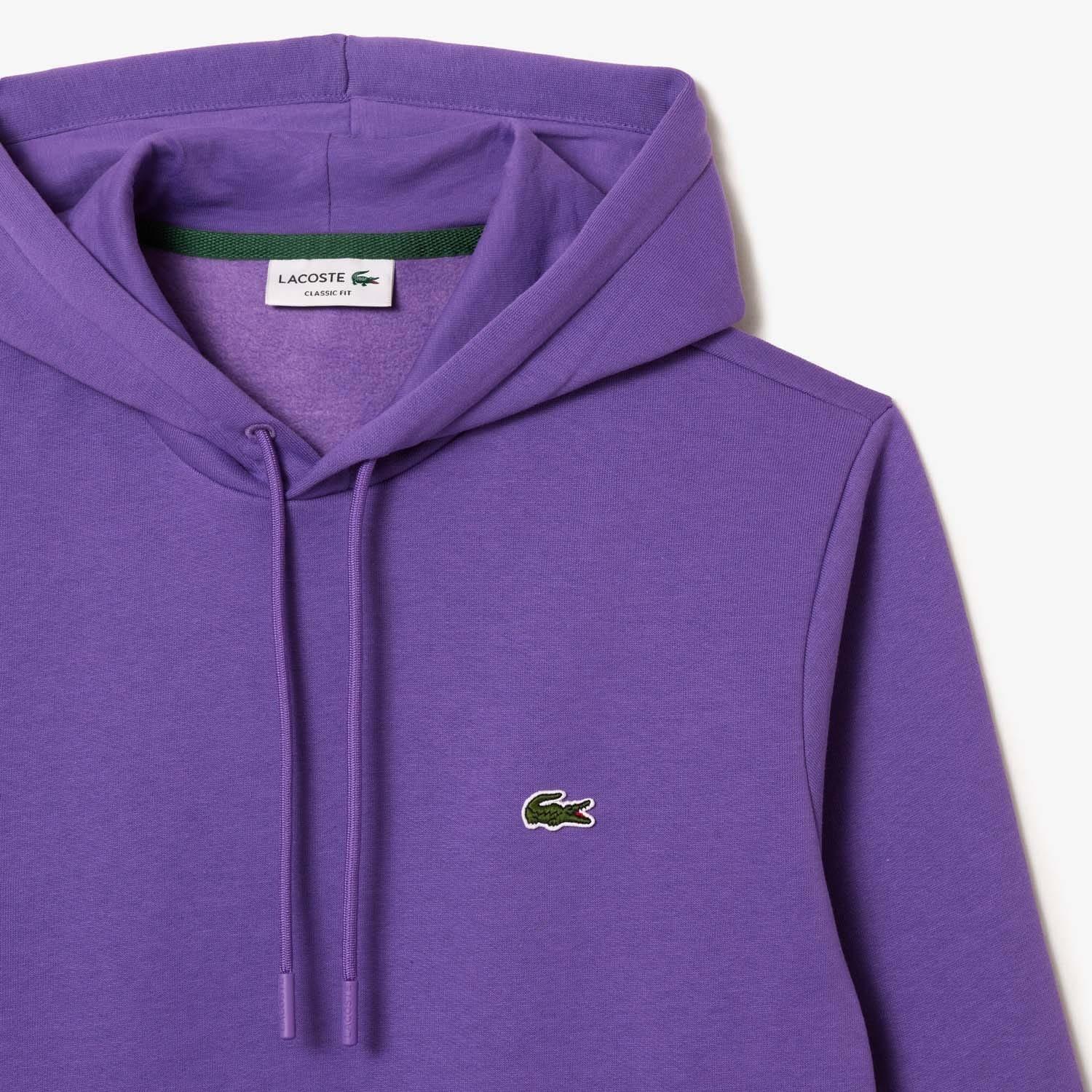 Purple - Lacoste - Organic Cotton Hoodie - 4