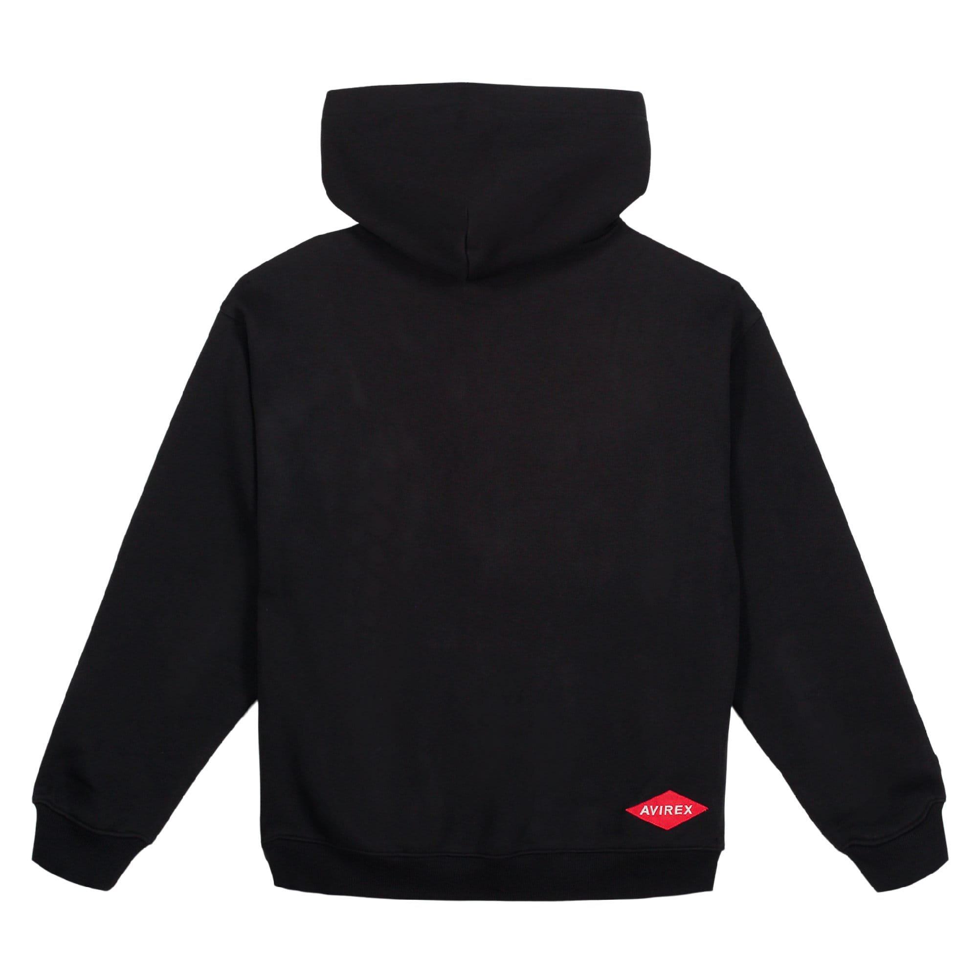 Black - Avirex - Track N Field Hoodie - 2