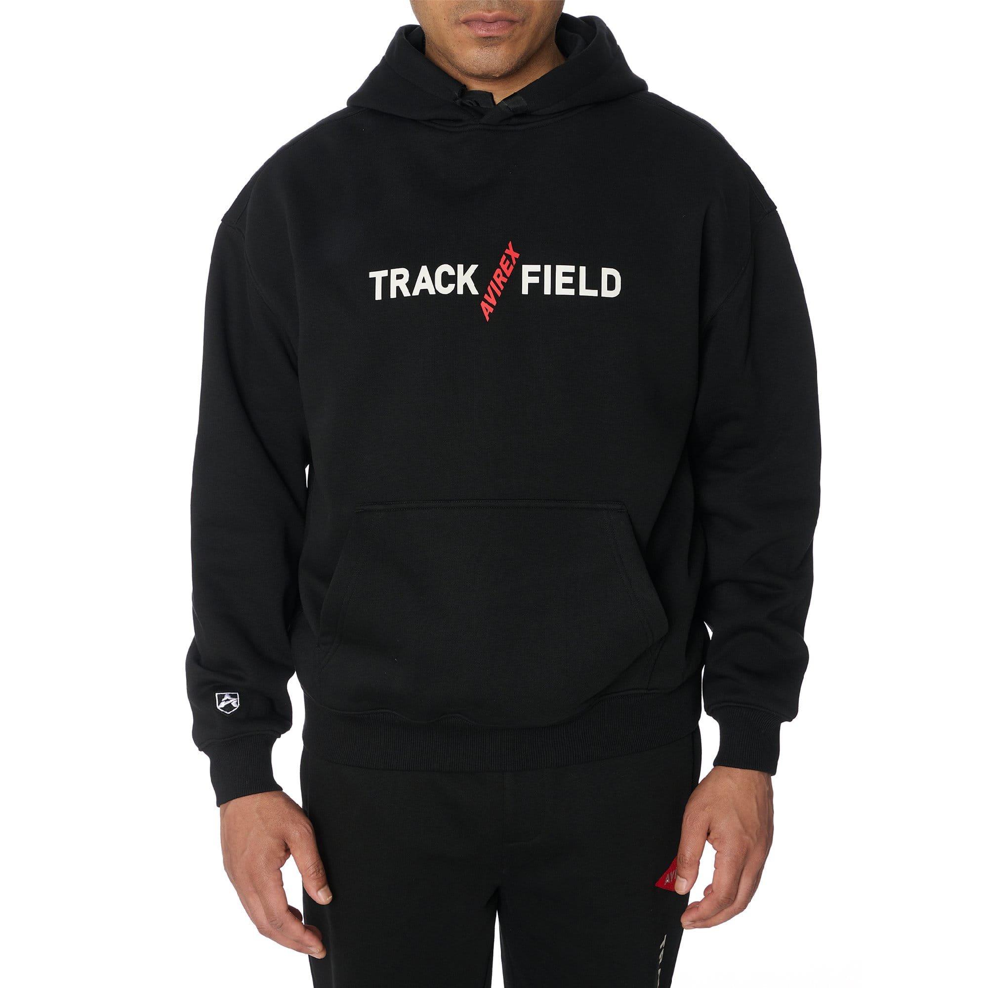 Black - Avirex - Track N Field Hoodie - 3