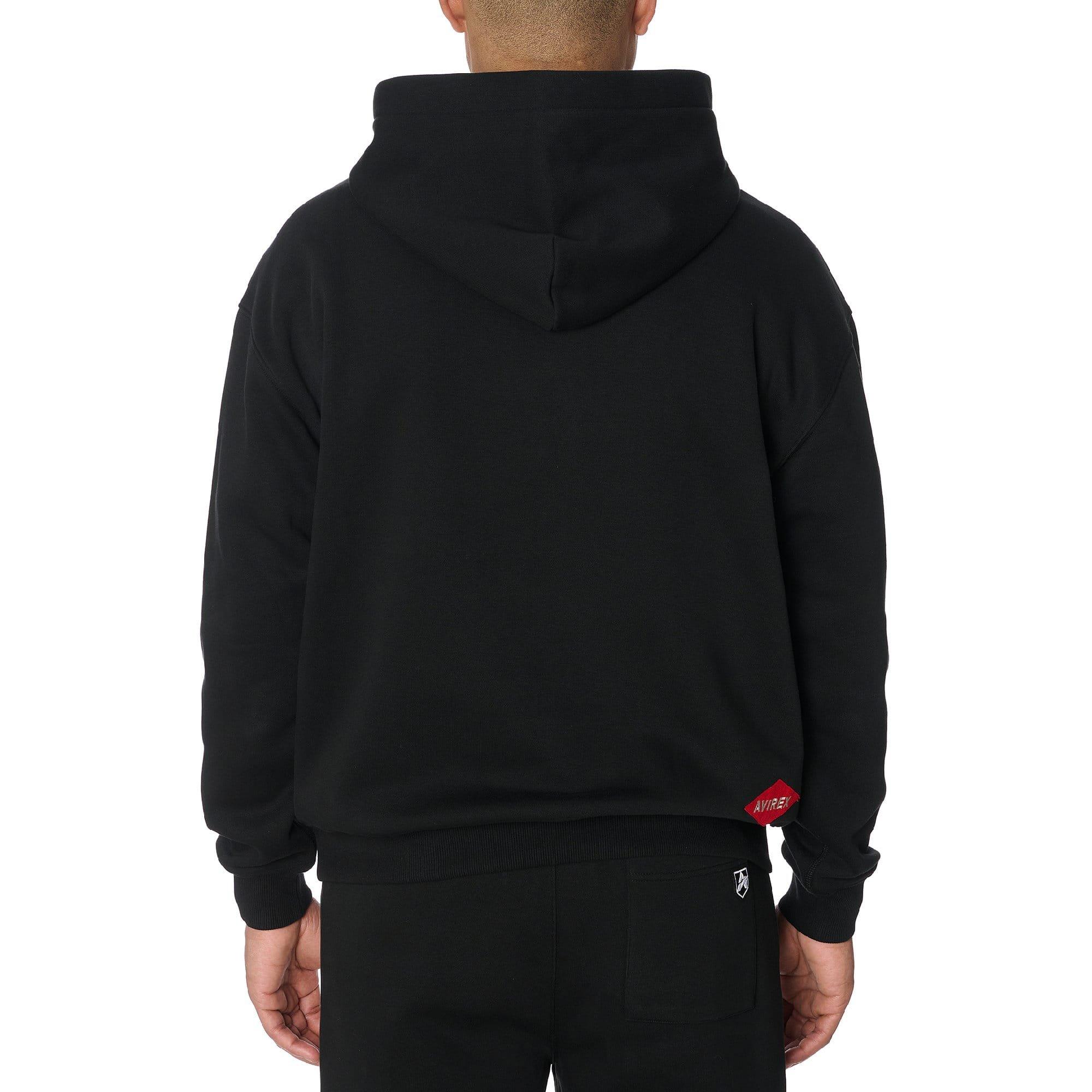Black - Avirex - Track N Field Hoodie - 4