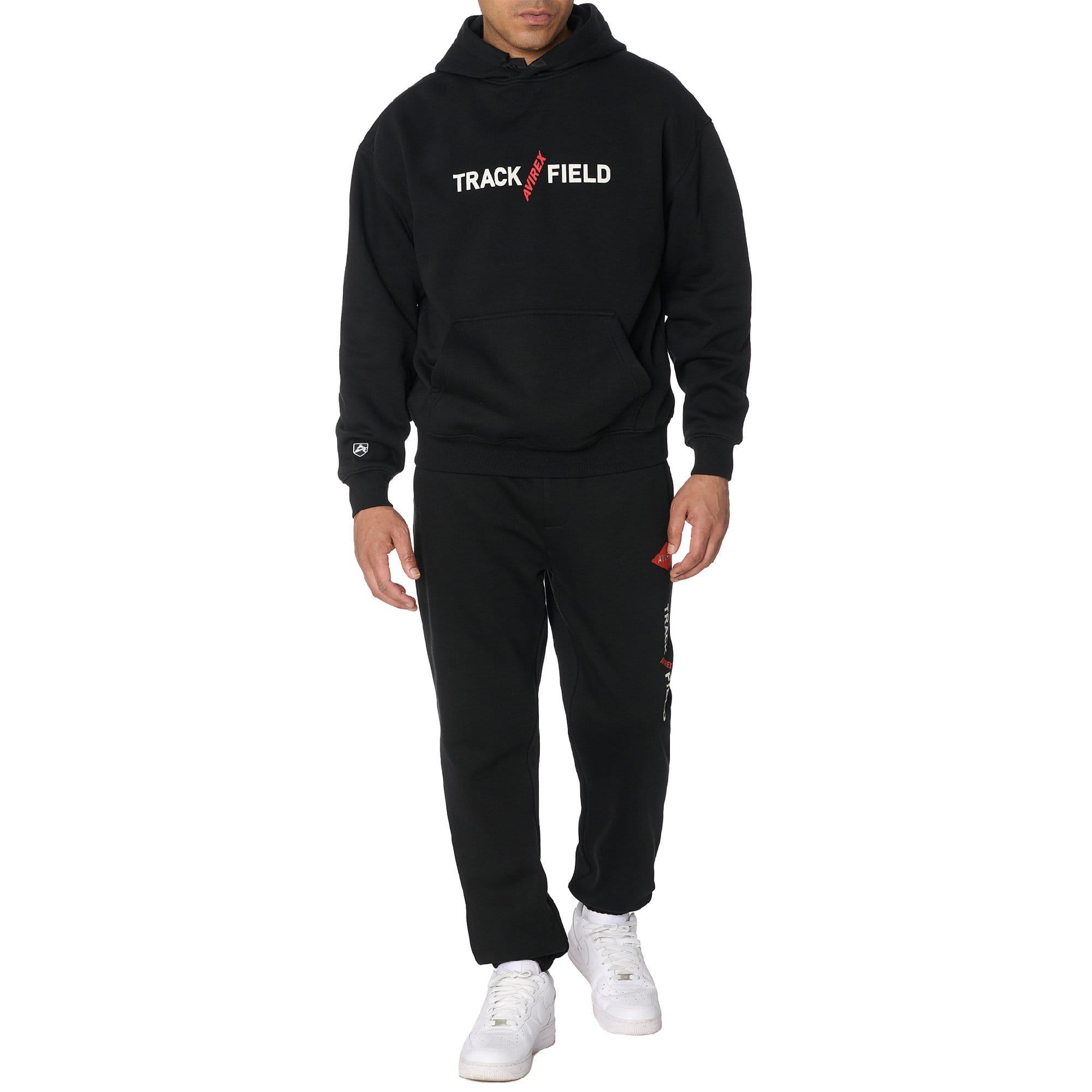 Black - Avirex - Track N Field Hoodie - 5