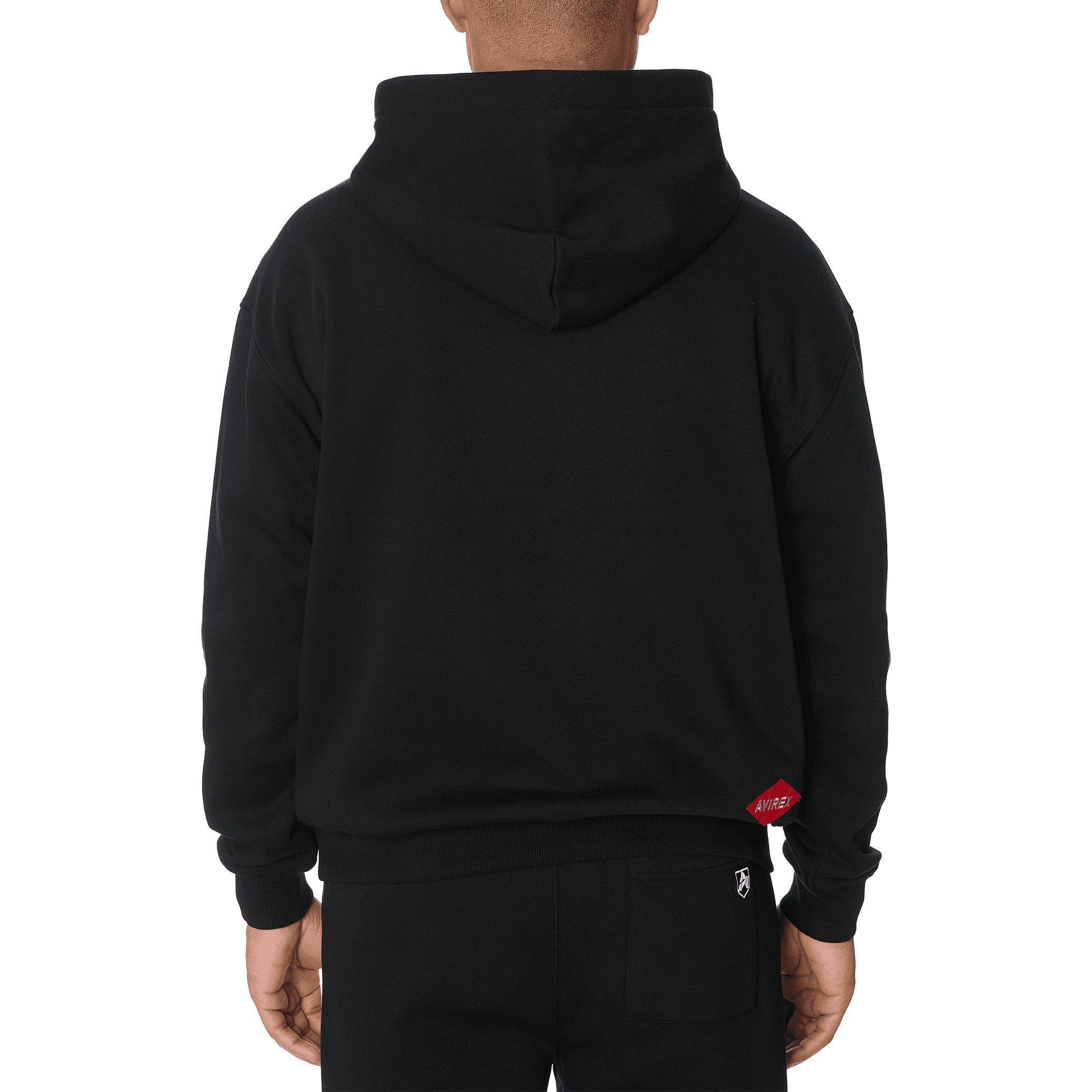 Black - Avirex - Track N Field Hoodie - 9