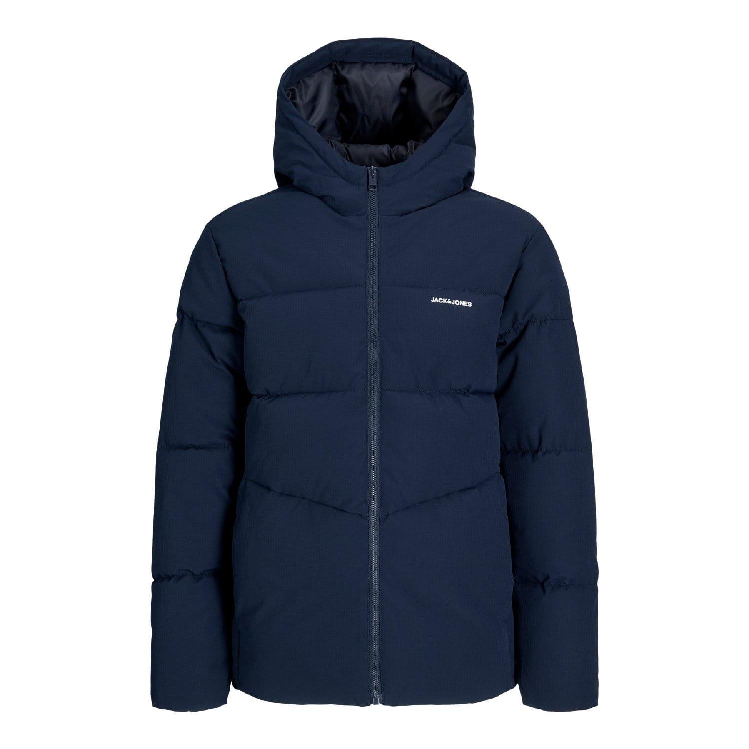Navy - Jack and Jones - Brady Puffer Jacket - 1