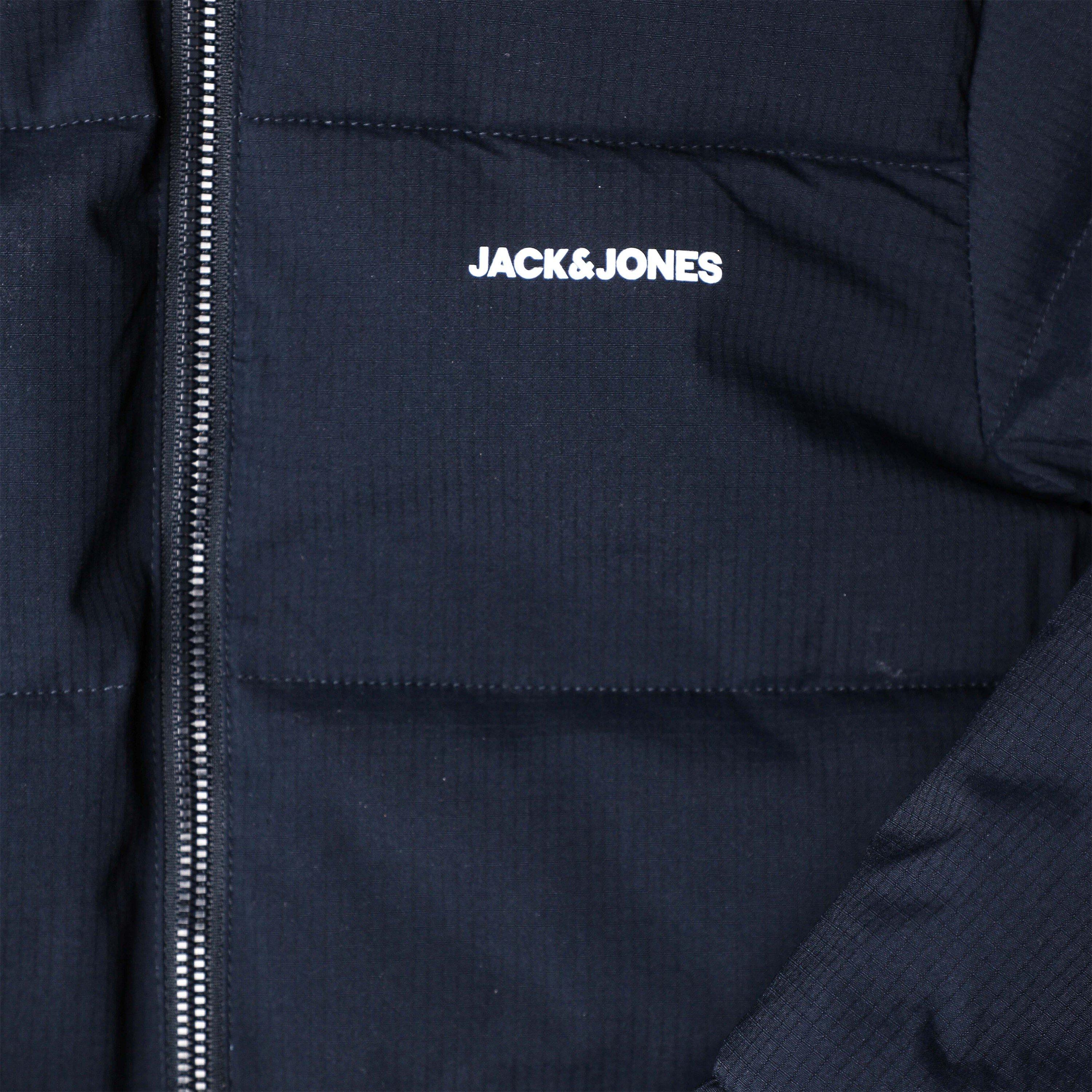 Navy - Jack and Jones - Brady Puffer Jacket - 4