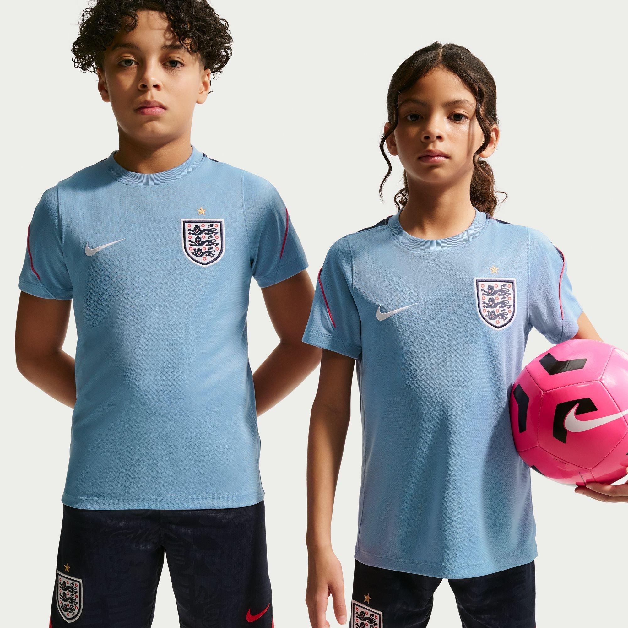 Blue/Navy - Nike - Kids' England Short Sleeve T-Shirt - 1