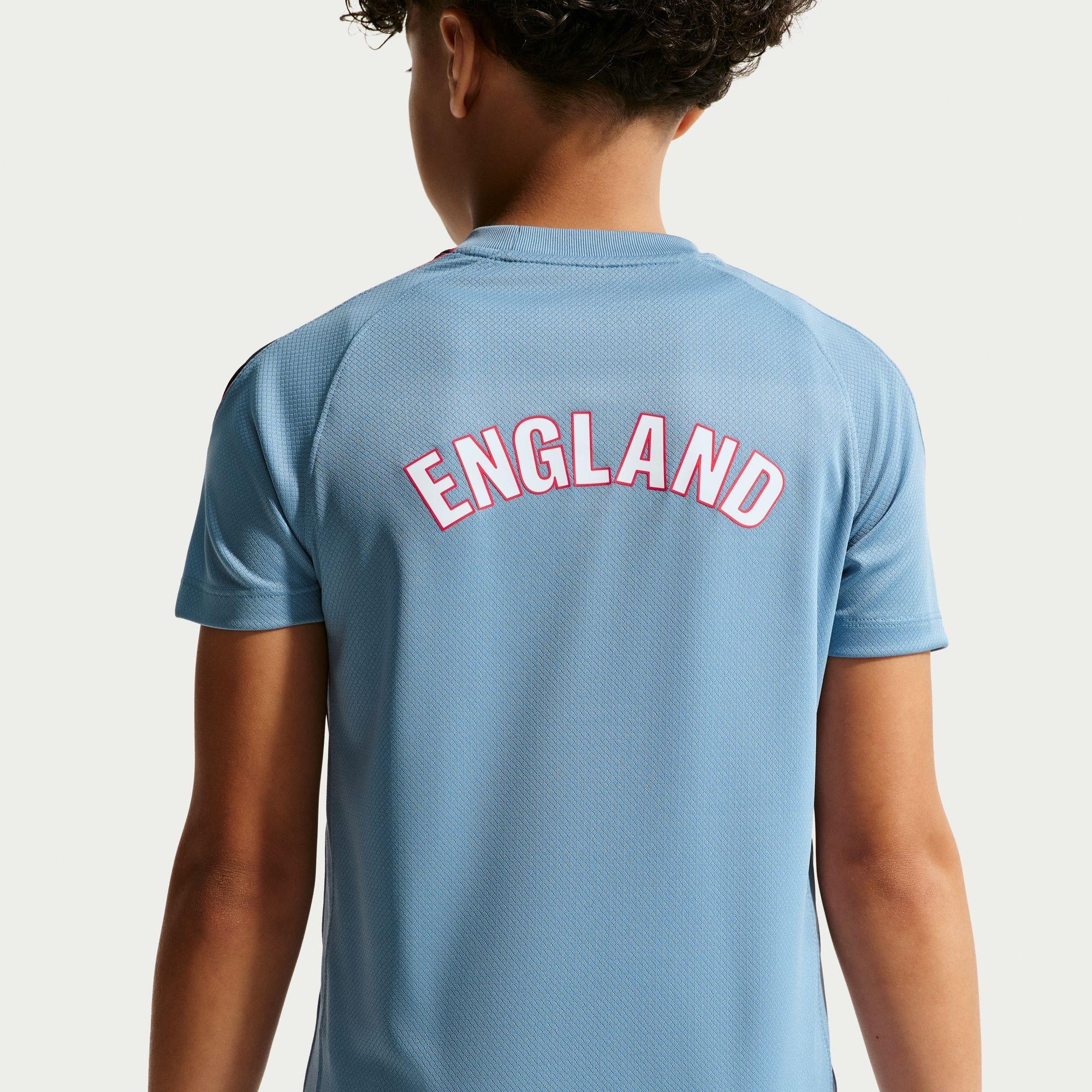 Blå/Marineblå - Nike - Kids' England Short Sleeve T-Shirt - 2