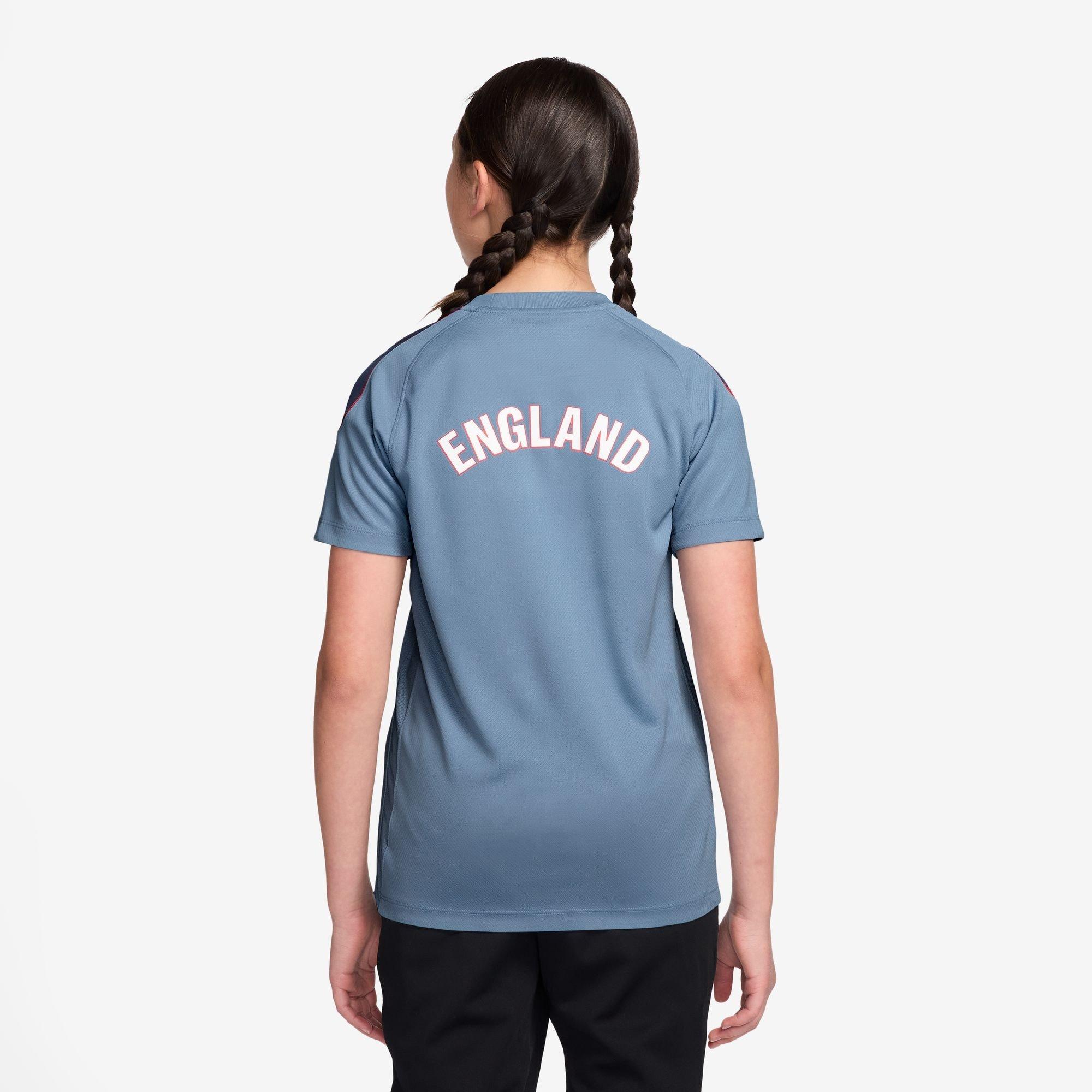 Blå/Marineblå - Nike - Kids' England Short Sleeve T-Shirt - 3