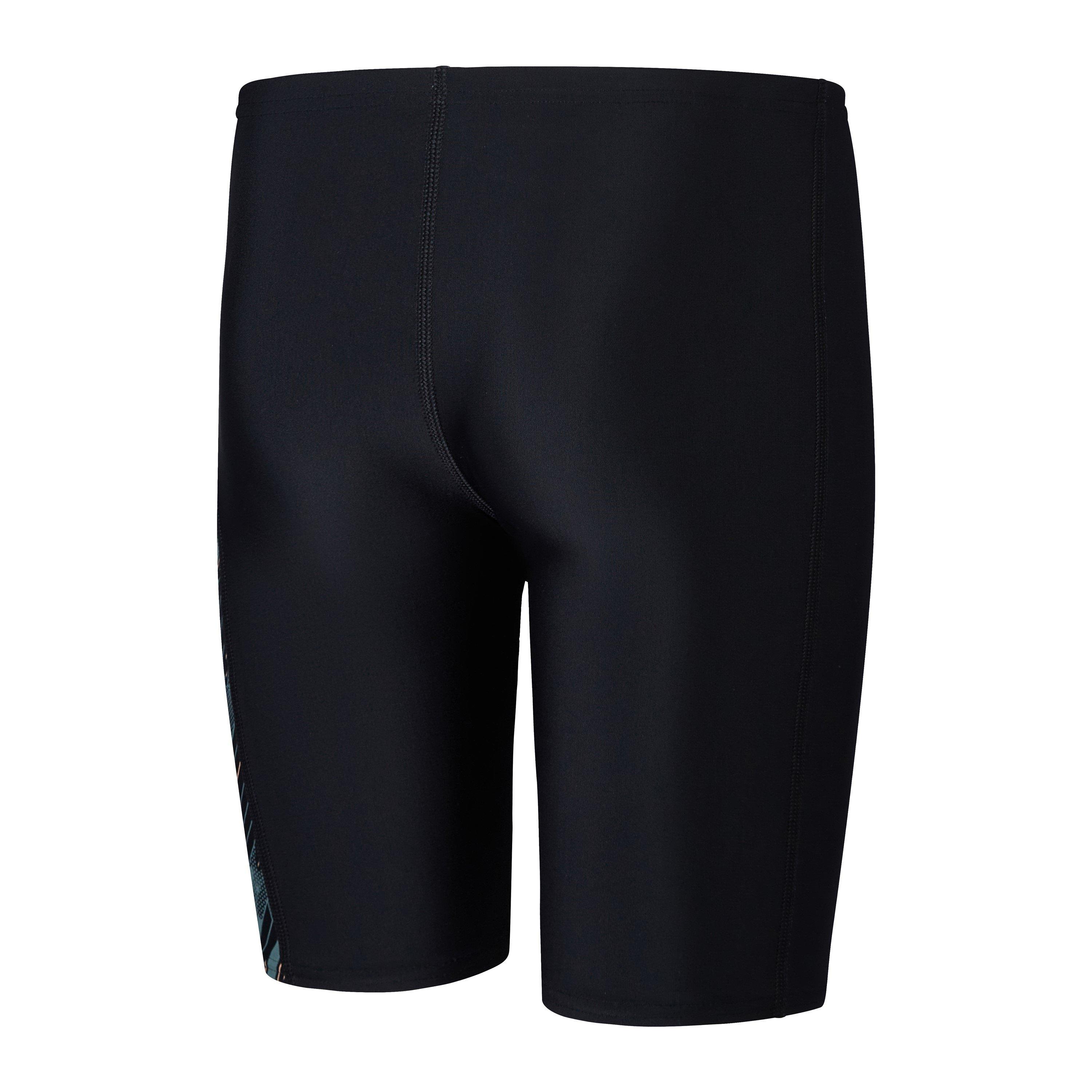 Black/Green - Speedo - Boys HyperBoom Panel Jammer - 4