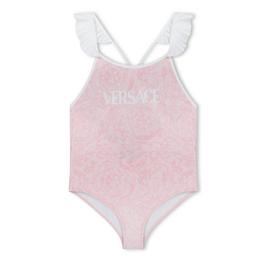 Versace Barocco Logo Swimsuit Girls