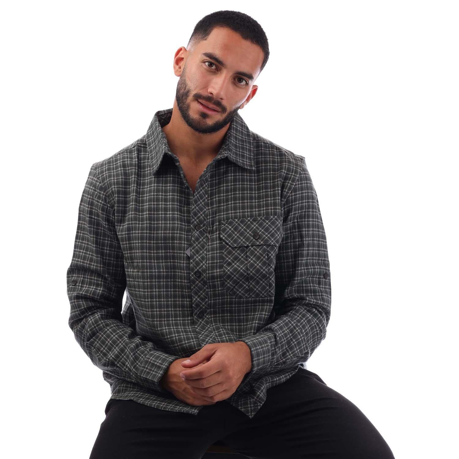 Green - Trespass - Snyper Checked Shirt - 4