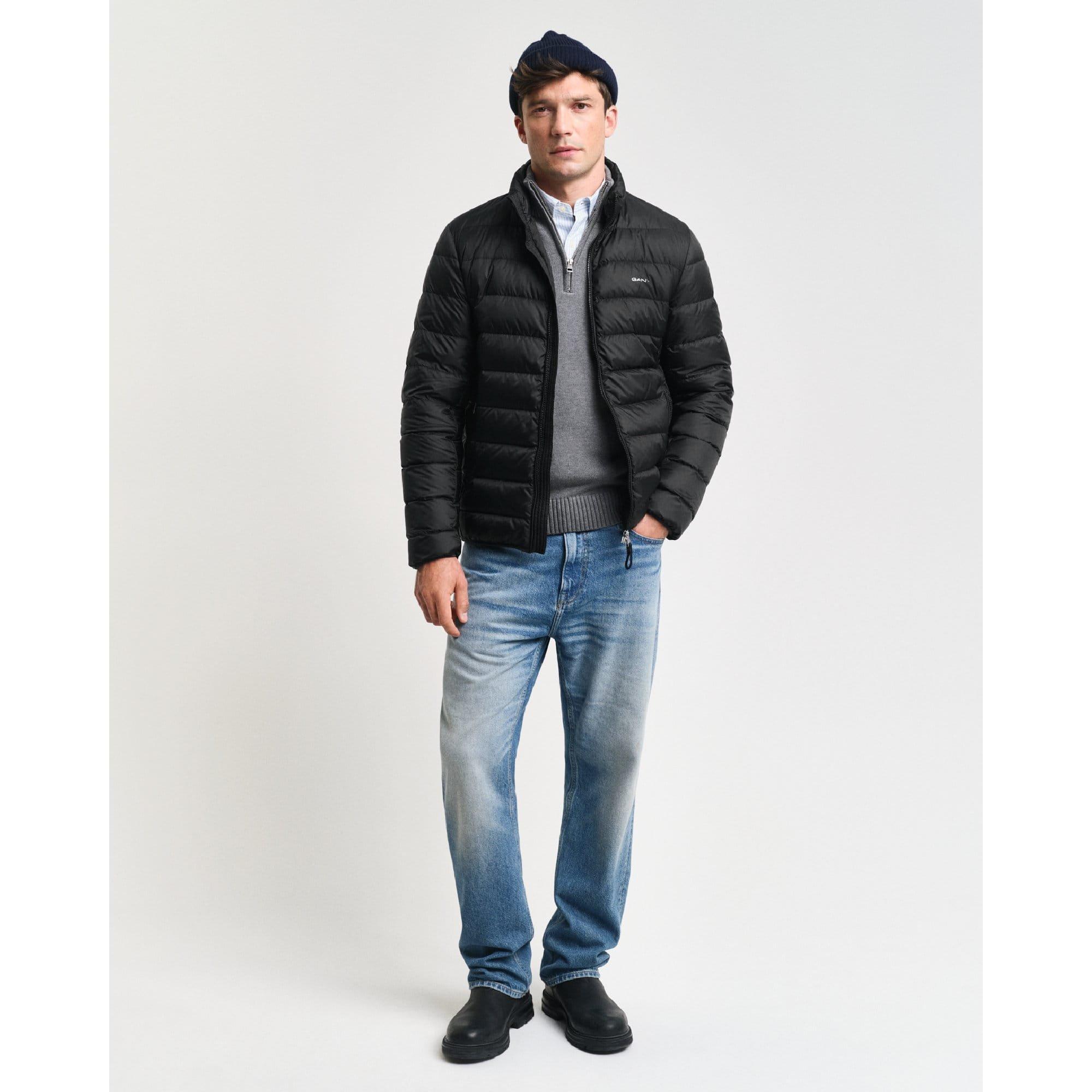 Black - Gant - Light Down Jacket - 4