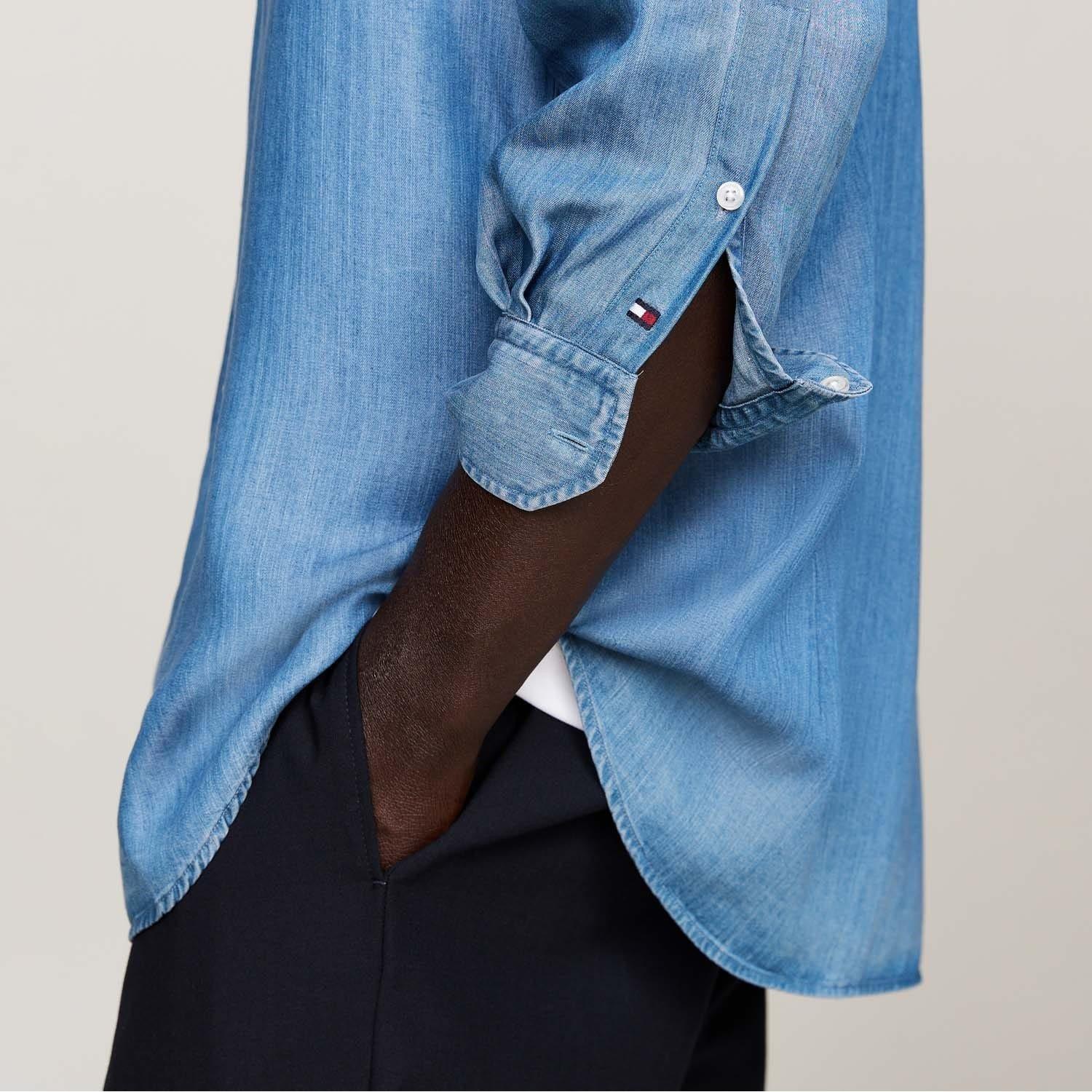 Denim - Tommy Hilfiger - Smart Casual Slim-Fit Denim Shirt - 4