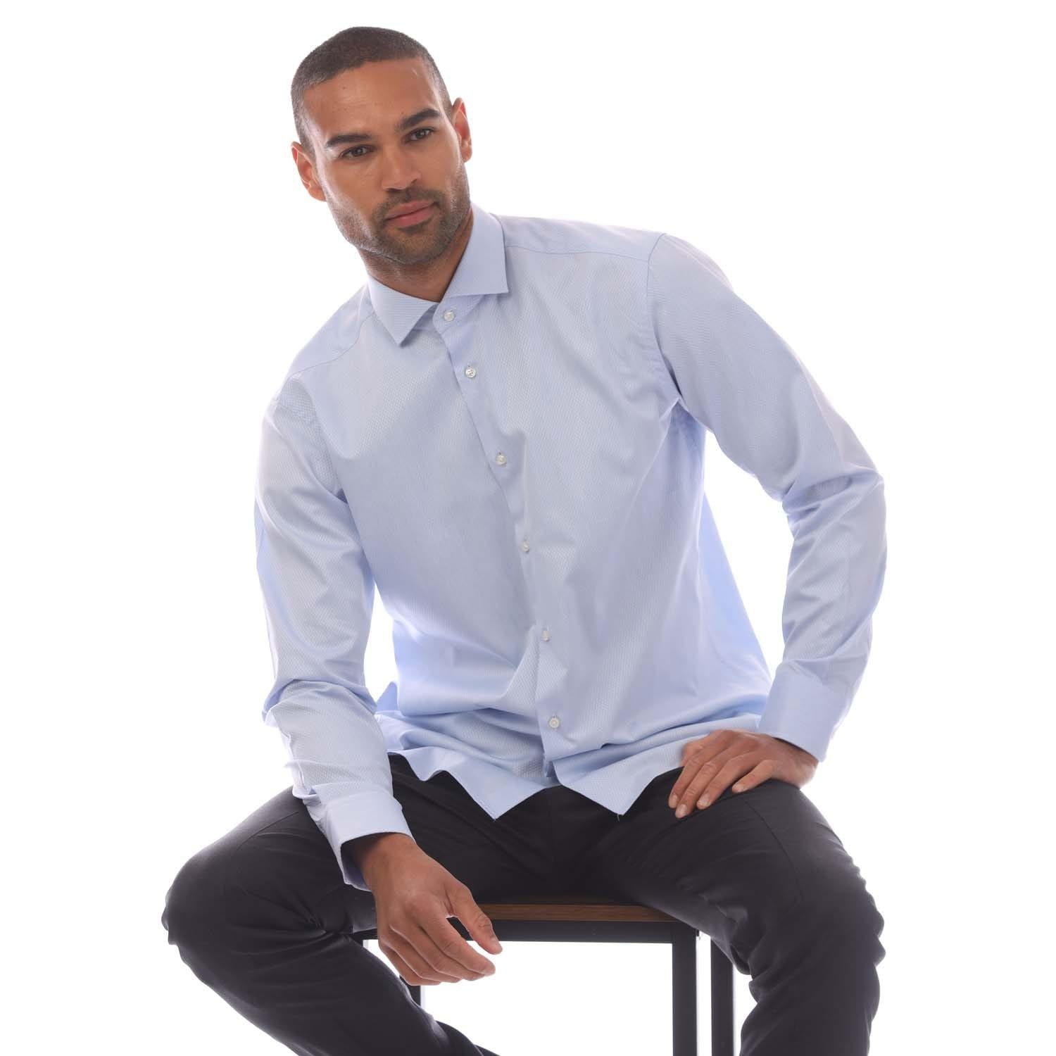 Blue - Boss - H-Joe Spread Shirt - 3