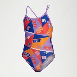 Speedo Girls Allover Digital Vback