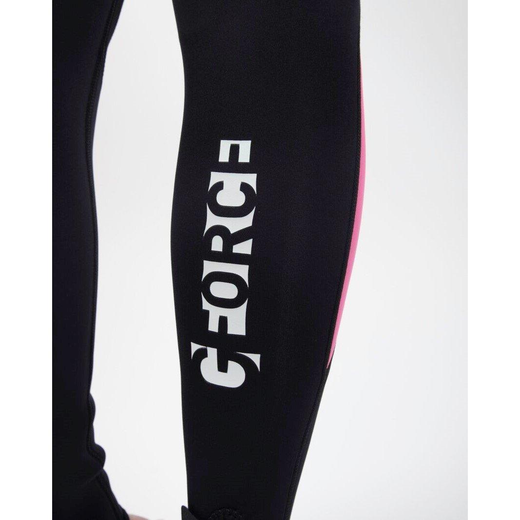 Blk/Pink - Gul - G-Force 3mm Flatlock Junior Shorty - 5