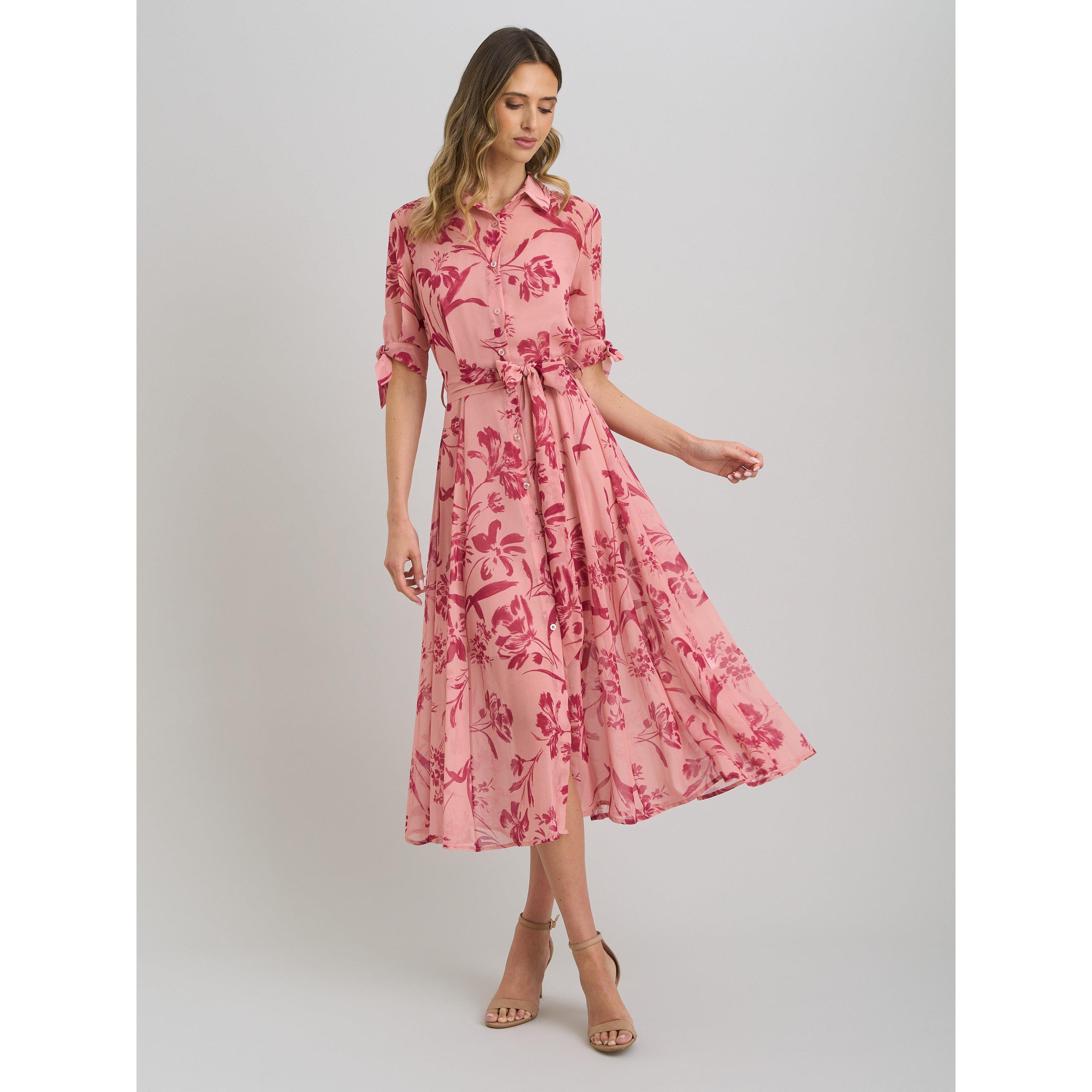 Pink - Gina Bacconi - Adrienne Shirt Dress - 6