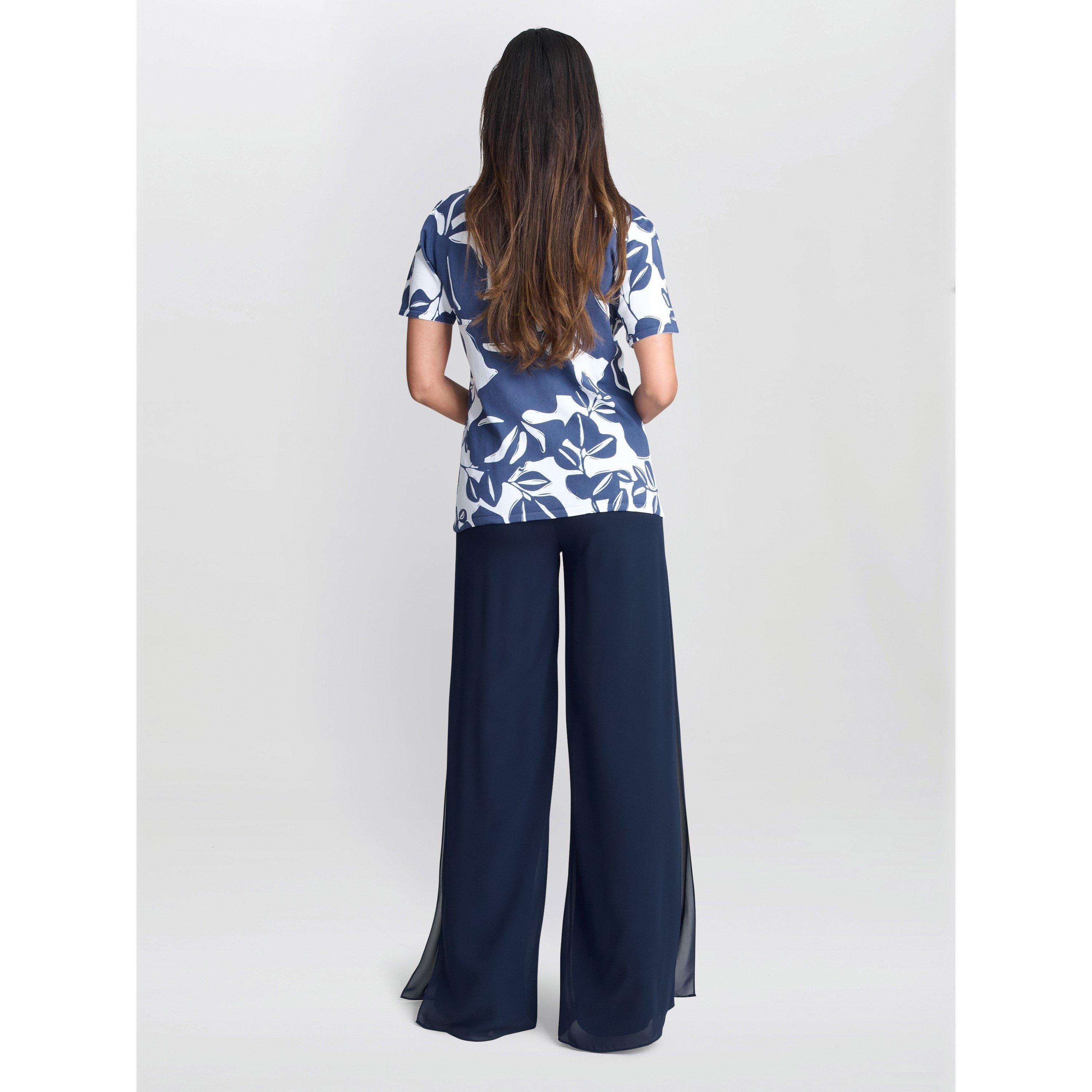 Blue - Gina Bacconi - Barbie Lightweight Short Sleeve Sweater - 2