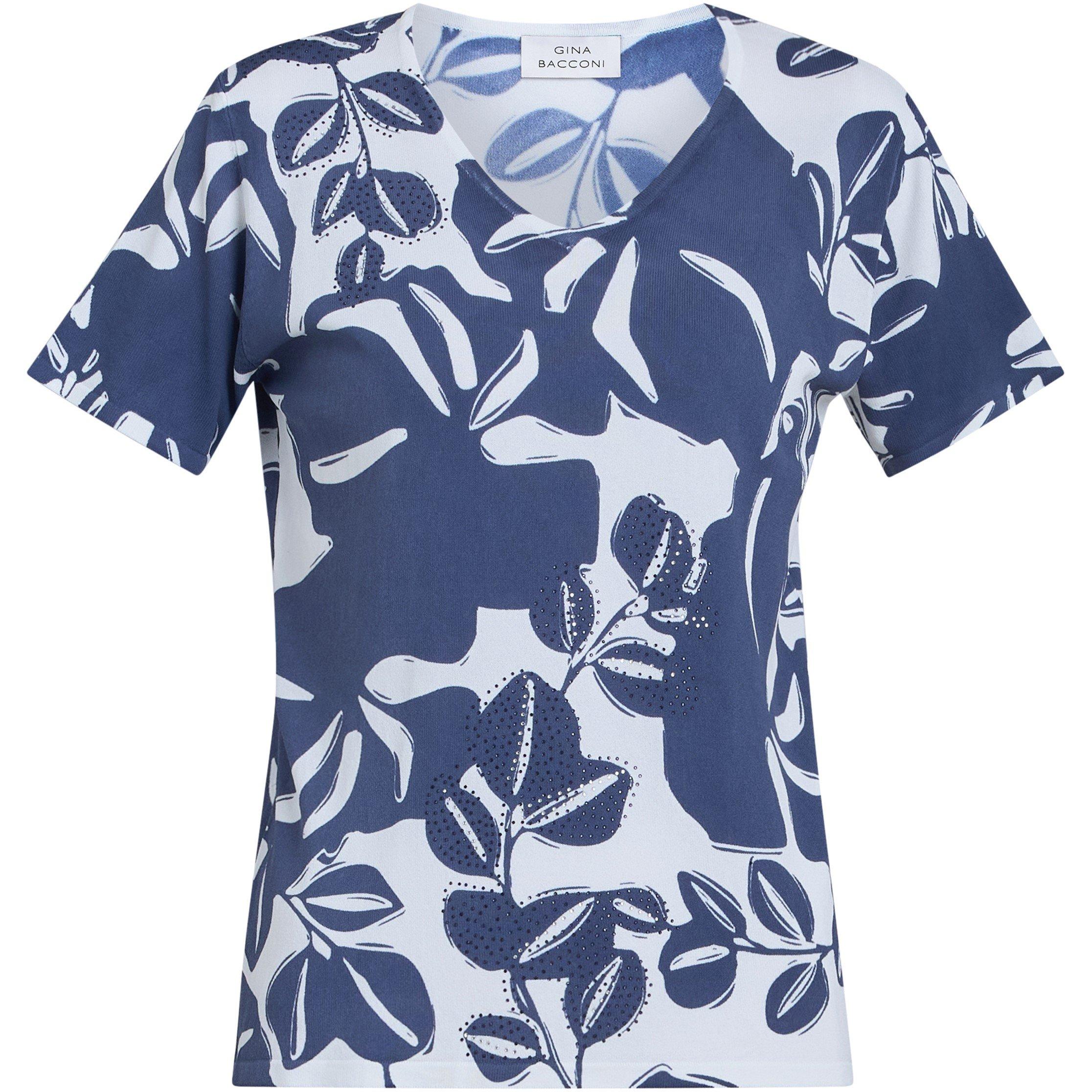 Blue - Gina Bacconi - Barbie Lightweight Short Sleeve Sweater - 4