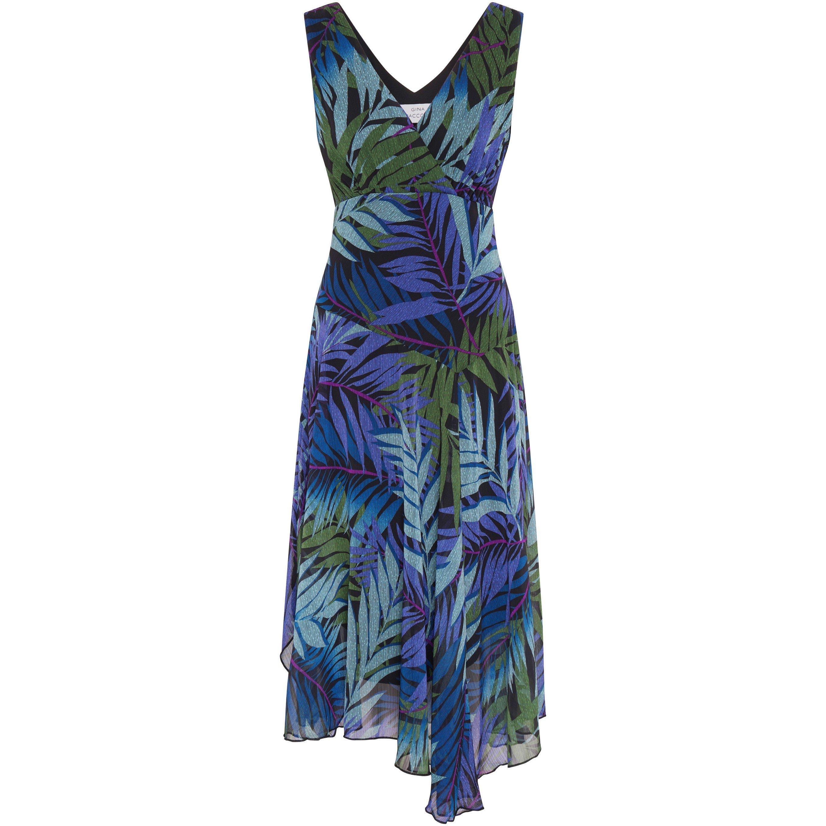 Multi - Gina Bacconi - Corie Printed Midi Dress - 4