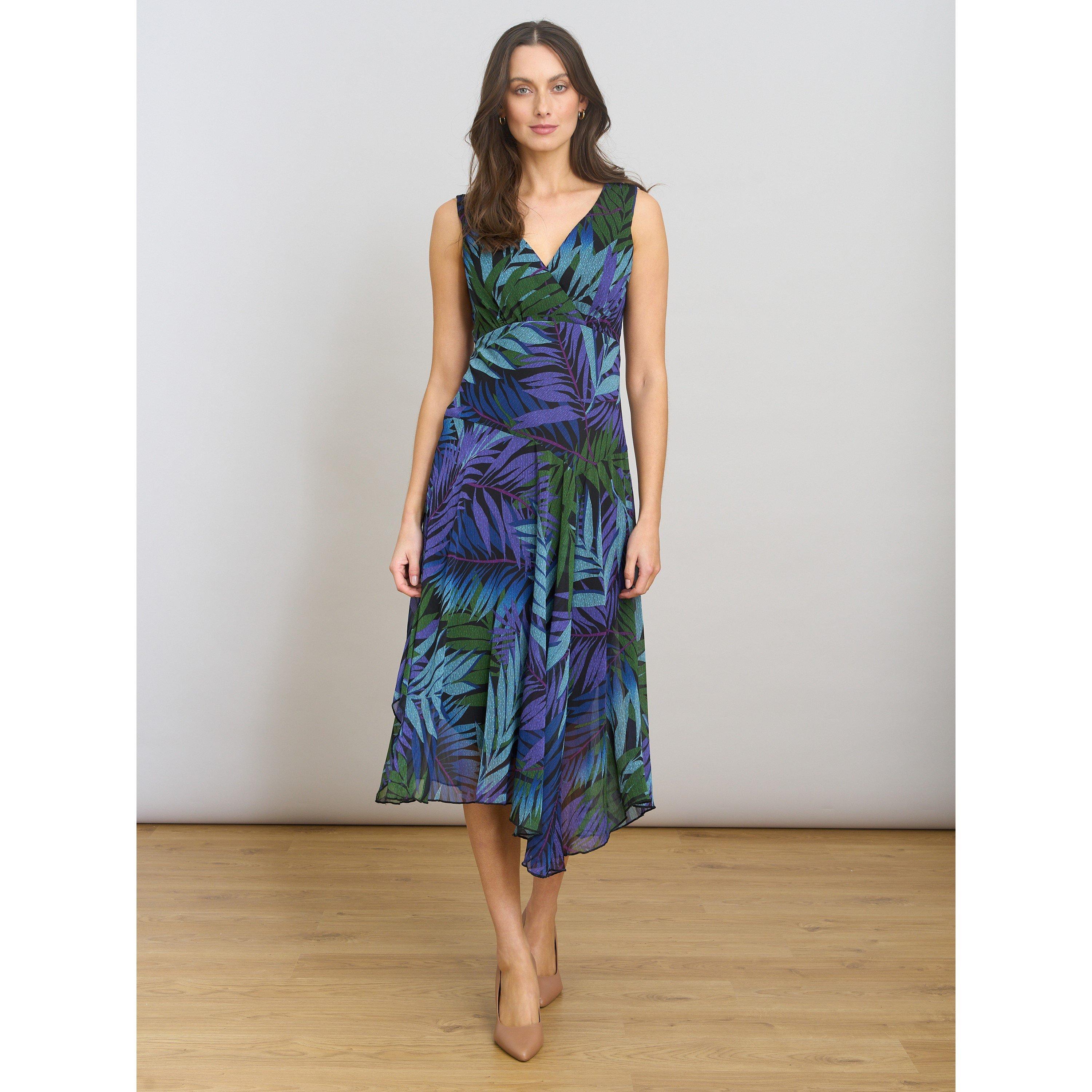Multi - Gina Bacconi - Corie Printed Midi Dress - 6