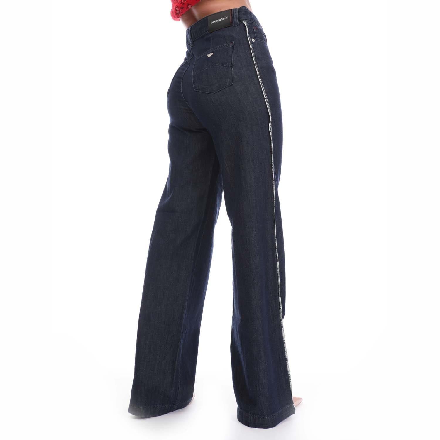 Denim - Emporio Armani - J14 Wide-Leg Jeans - 3