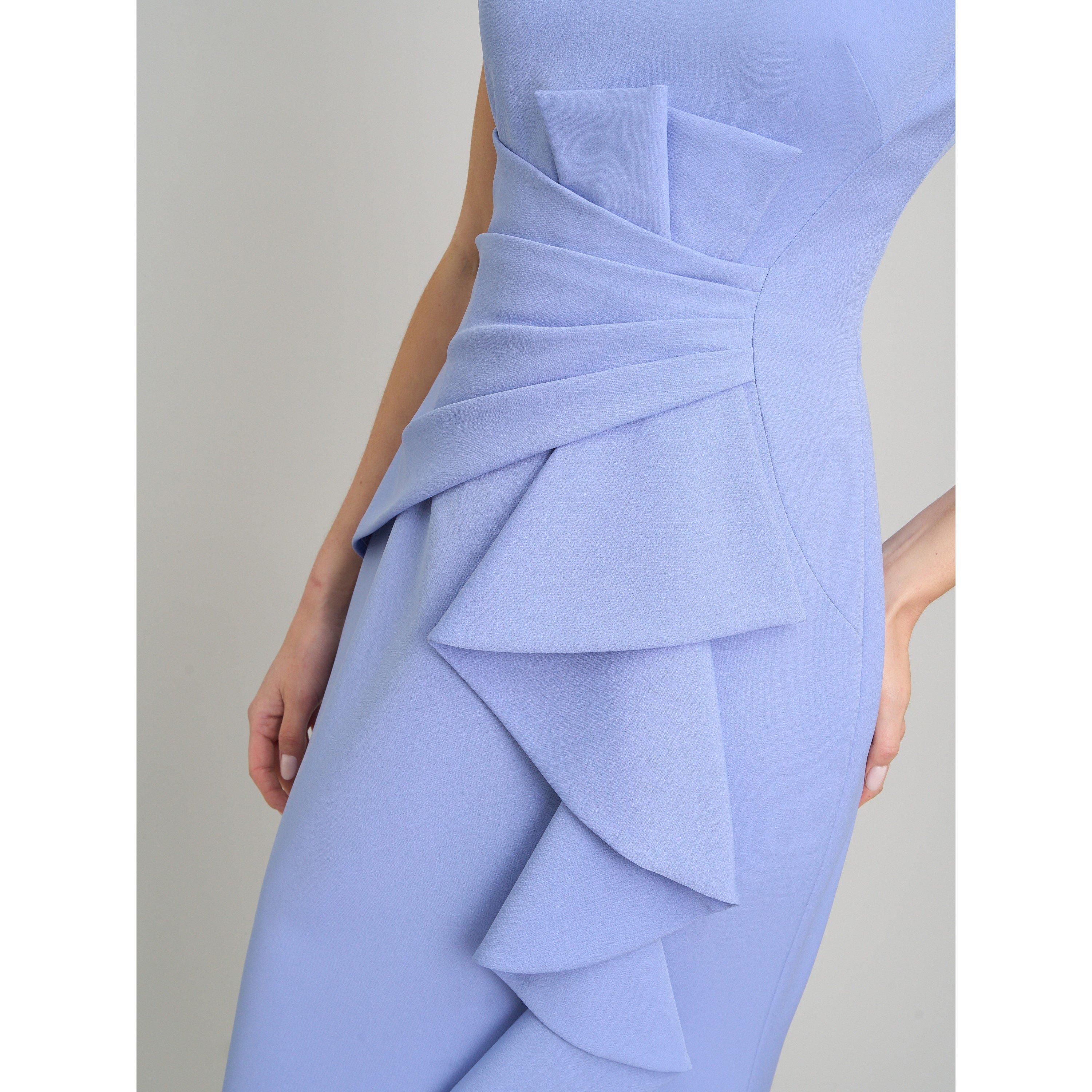 Perri - Gina Bacconi - Clio Draped Ruffle Detail Maxi Dress - 4