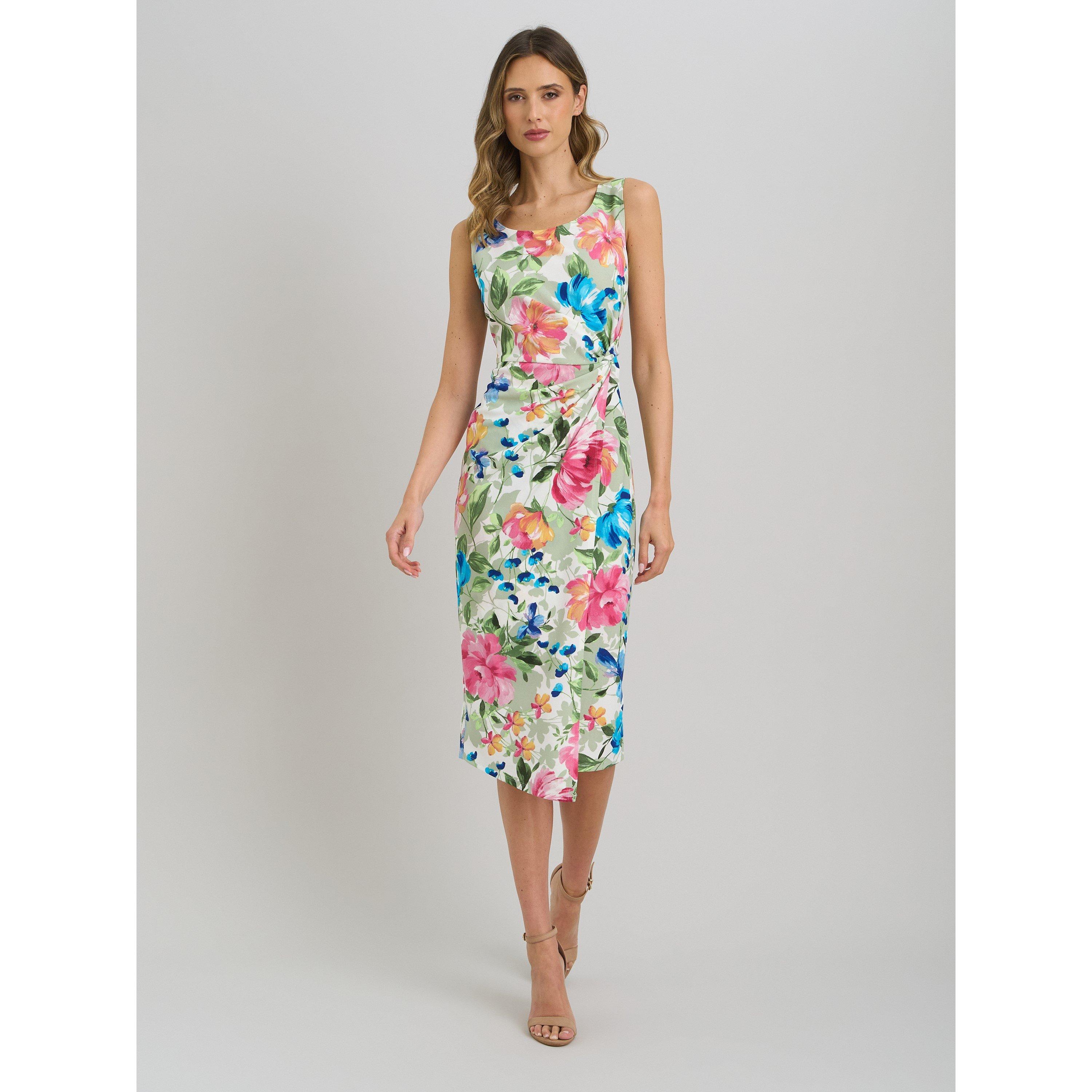 Multi - Gina Bacconi - Roma Twist Knot Floral Dress - 3