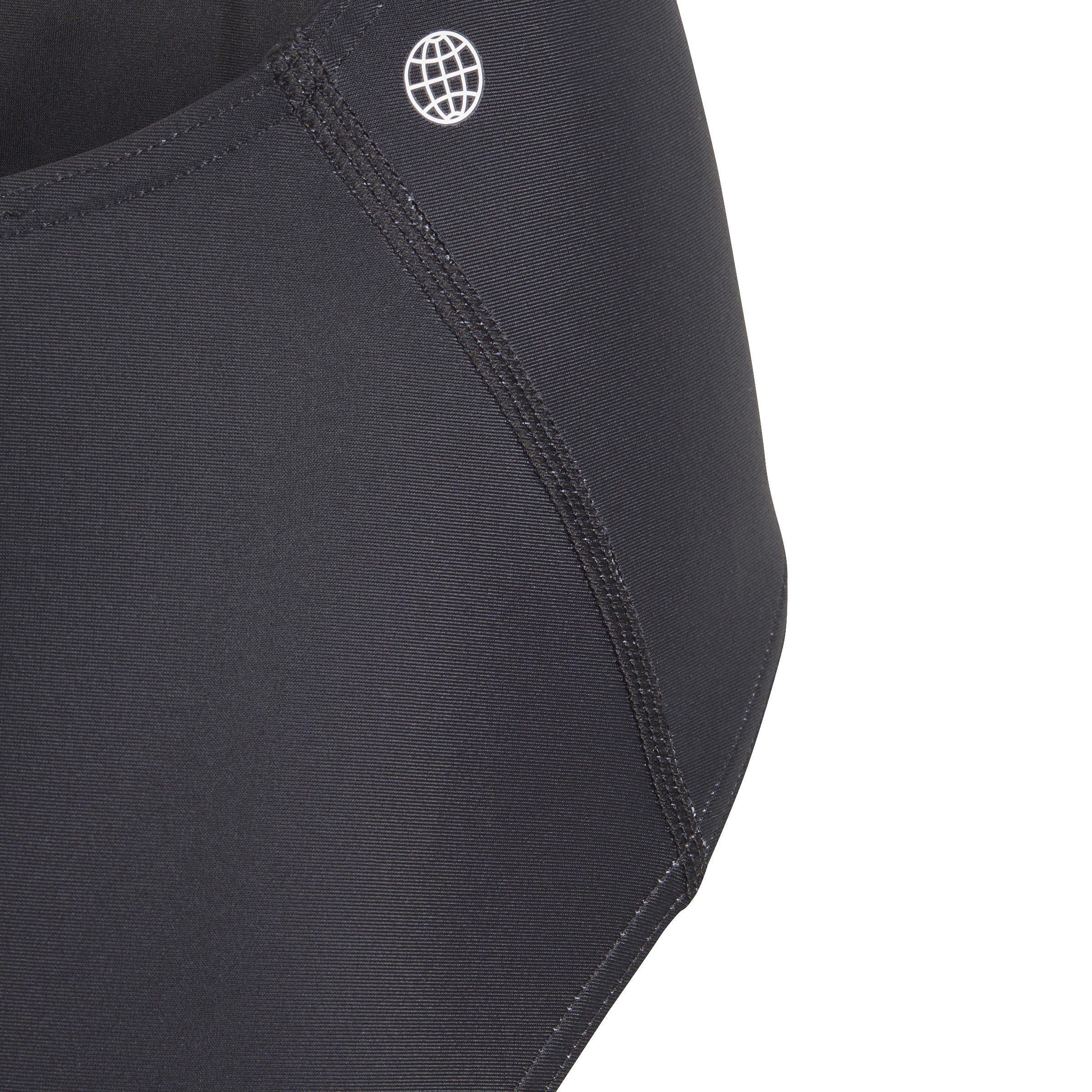 Crna - adidas - Big Bars Graphic Swimsuit Junior Girls - 4