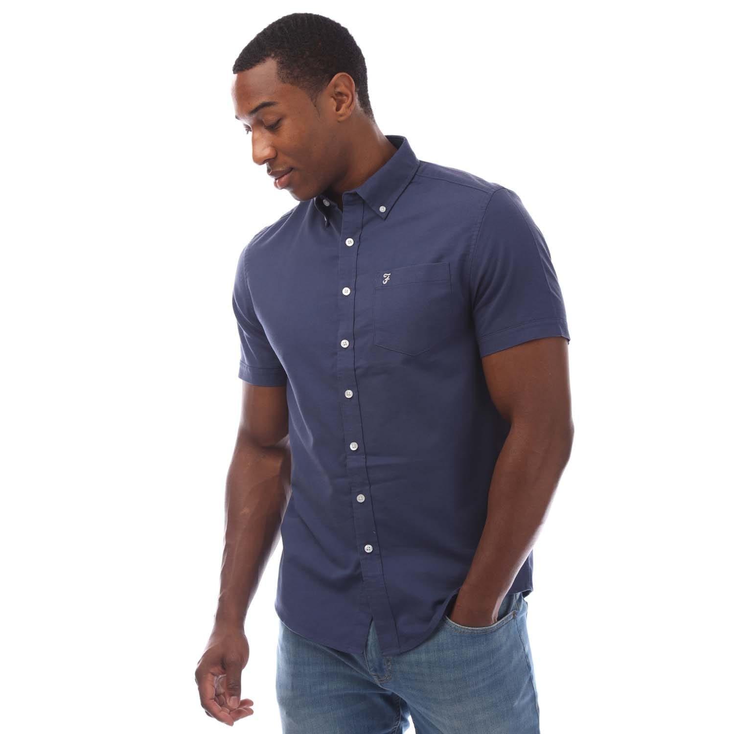 Midnight - Farah - Drayton Short Sleeve Shirt - 1