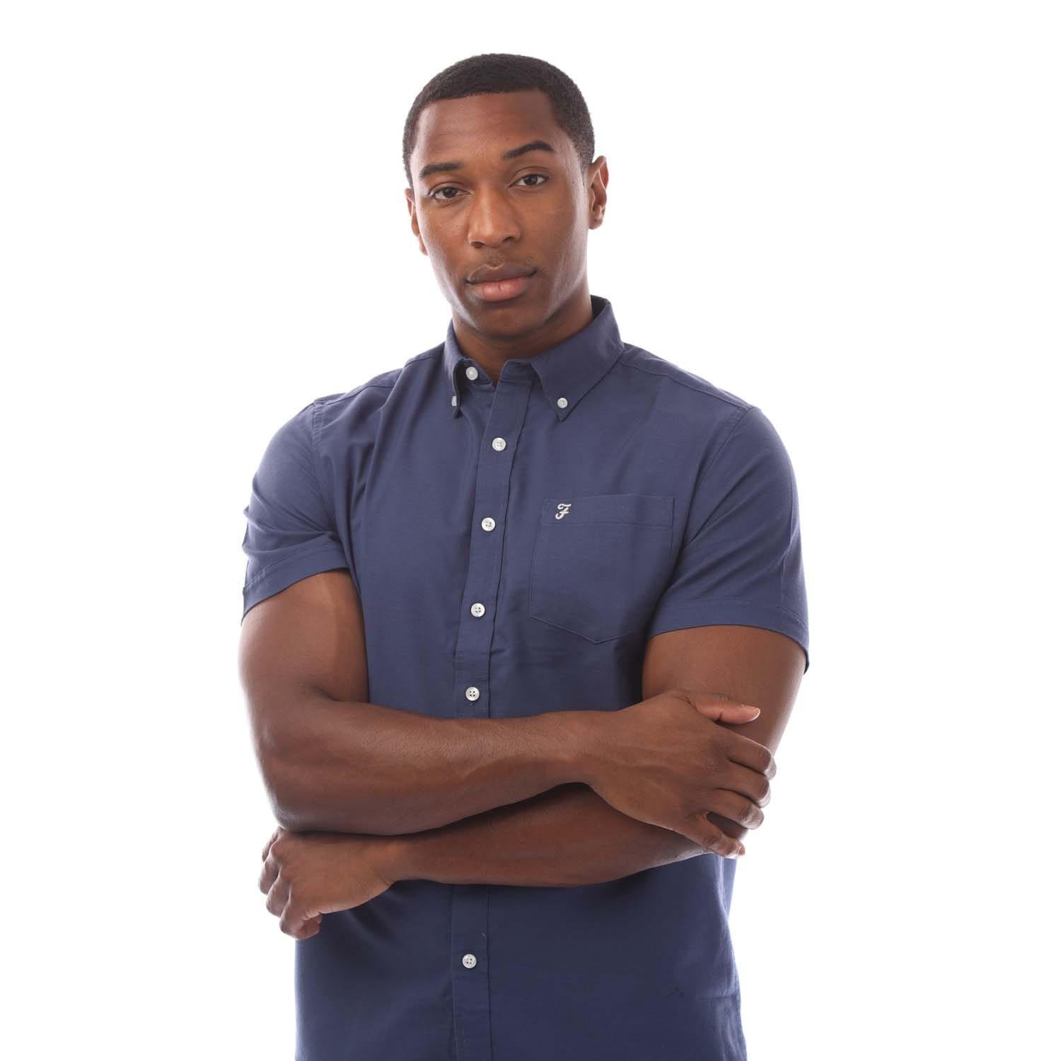 Midnight - Farah - Drayton Short Sleeve Shirt - 3