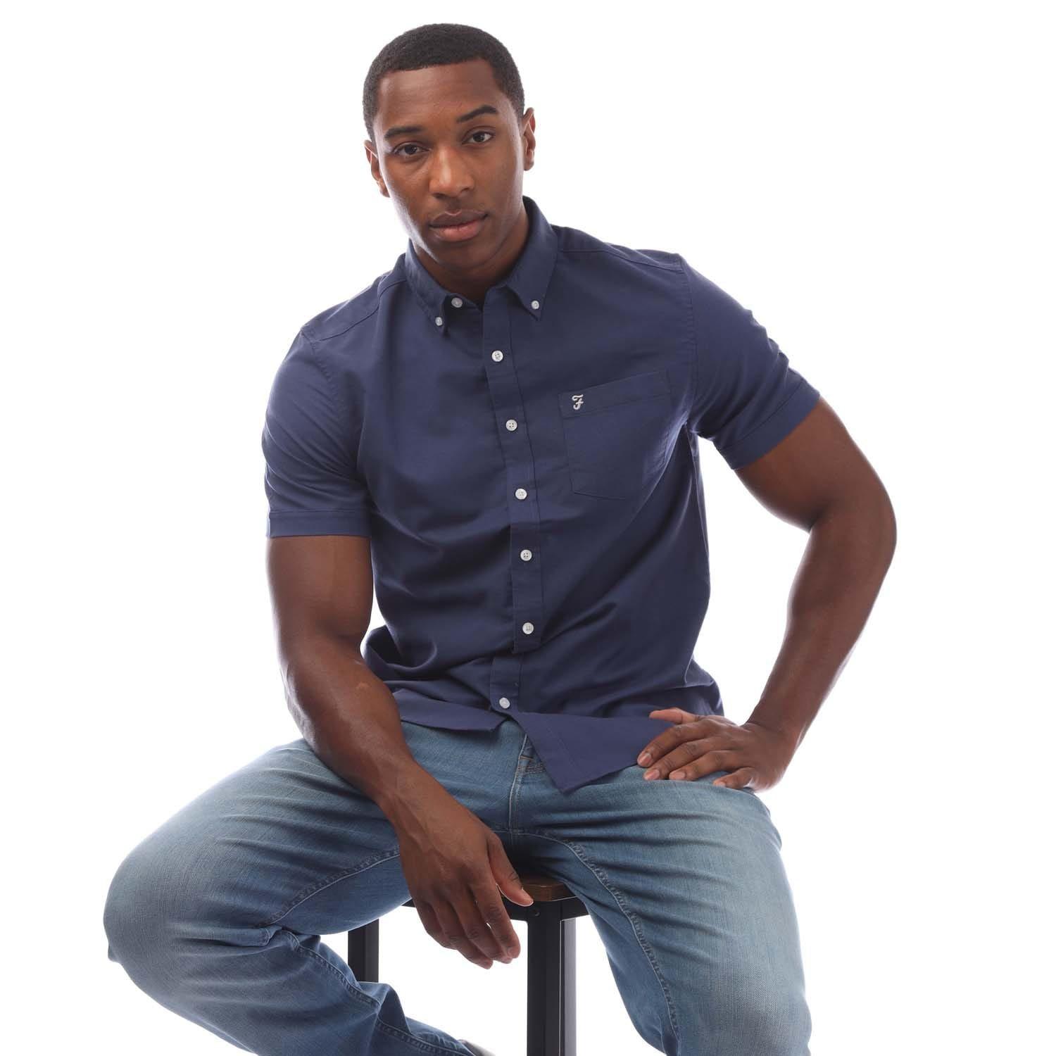 Midnight - Farah - Drayton Short Sleeve Shirt - 4