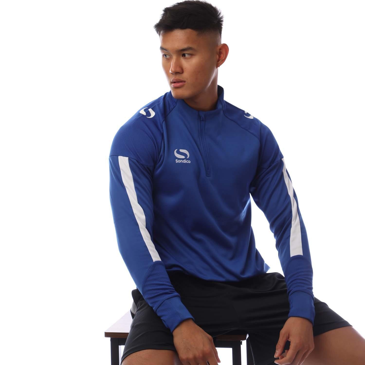 Blue - Sondico - Evo Quarter Zip Sweatshirt - 4