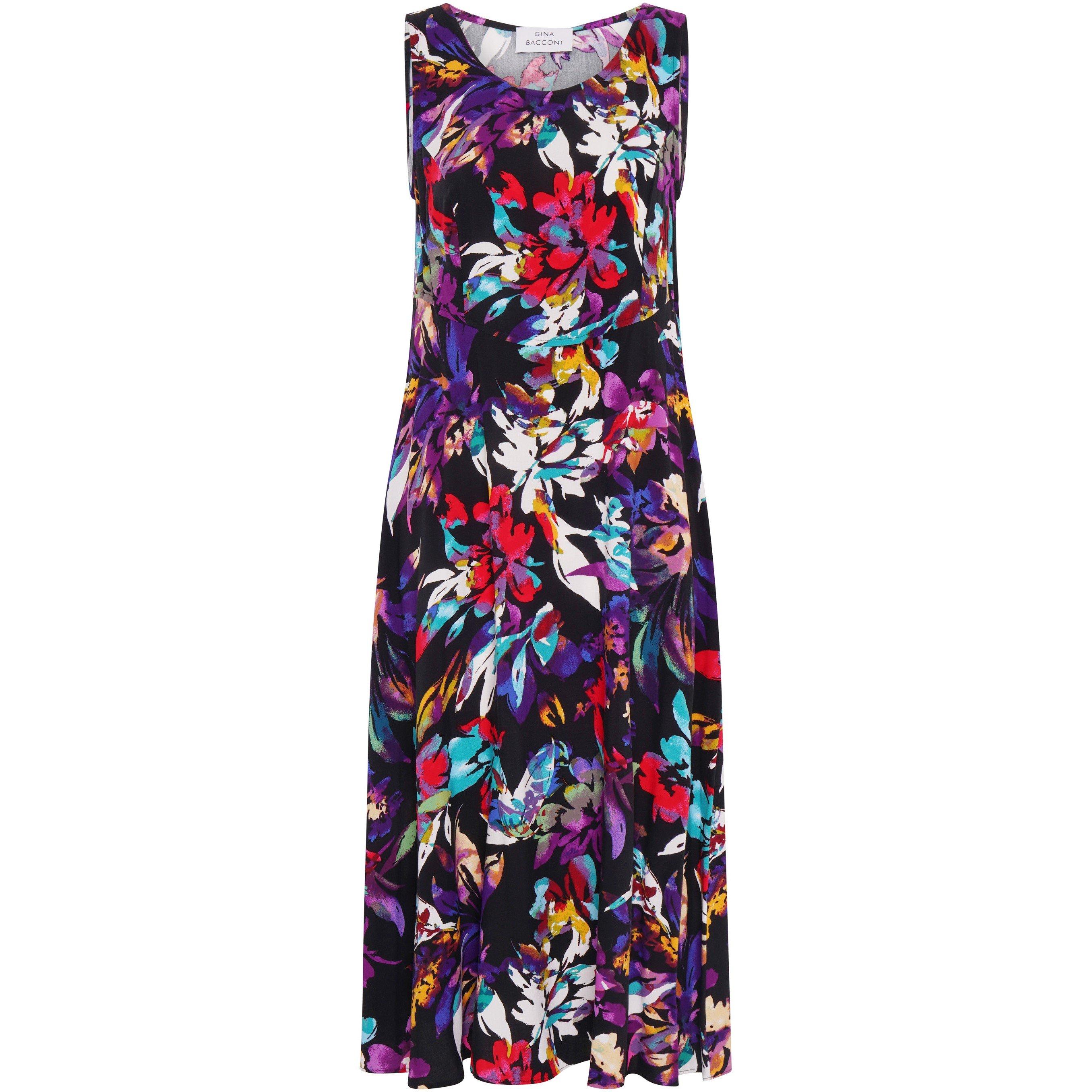 Black / Multi - Gina Bacconi - Dani Mult-Colour Floral Dress - 1