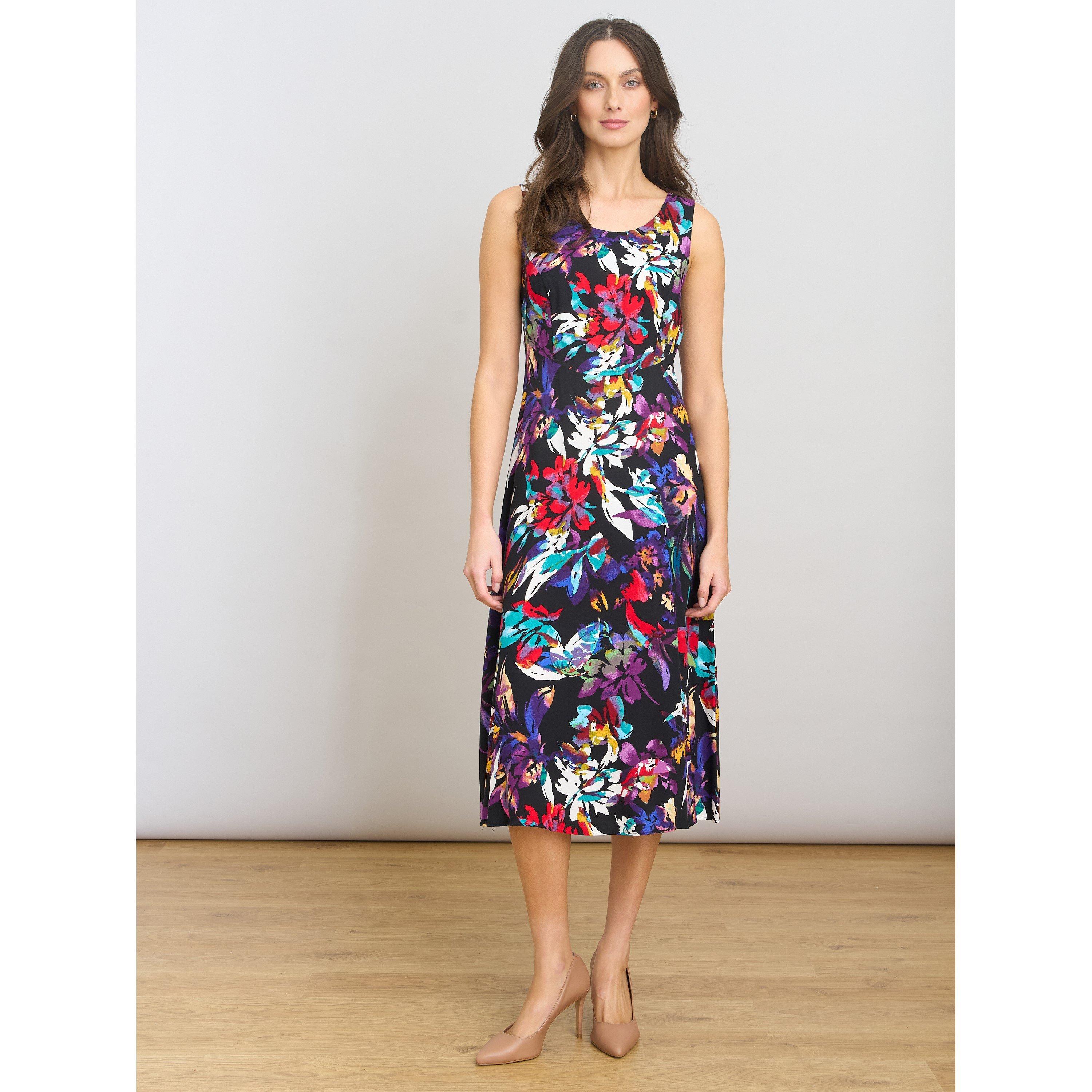 Black / Multi - Gina Bacconi - Dani Mult-Colour Floral Dress - 2