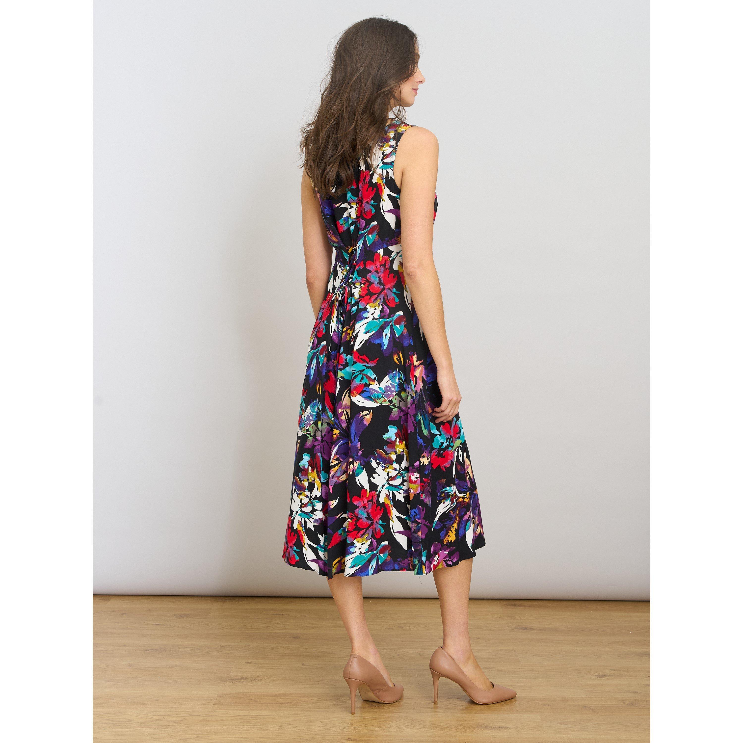 Black / Multi - Gina Bacconi - Dani Mult-Colour Floral Dress - 3
