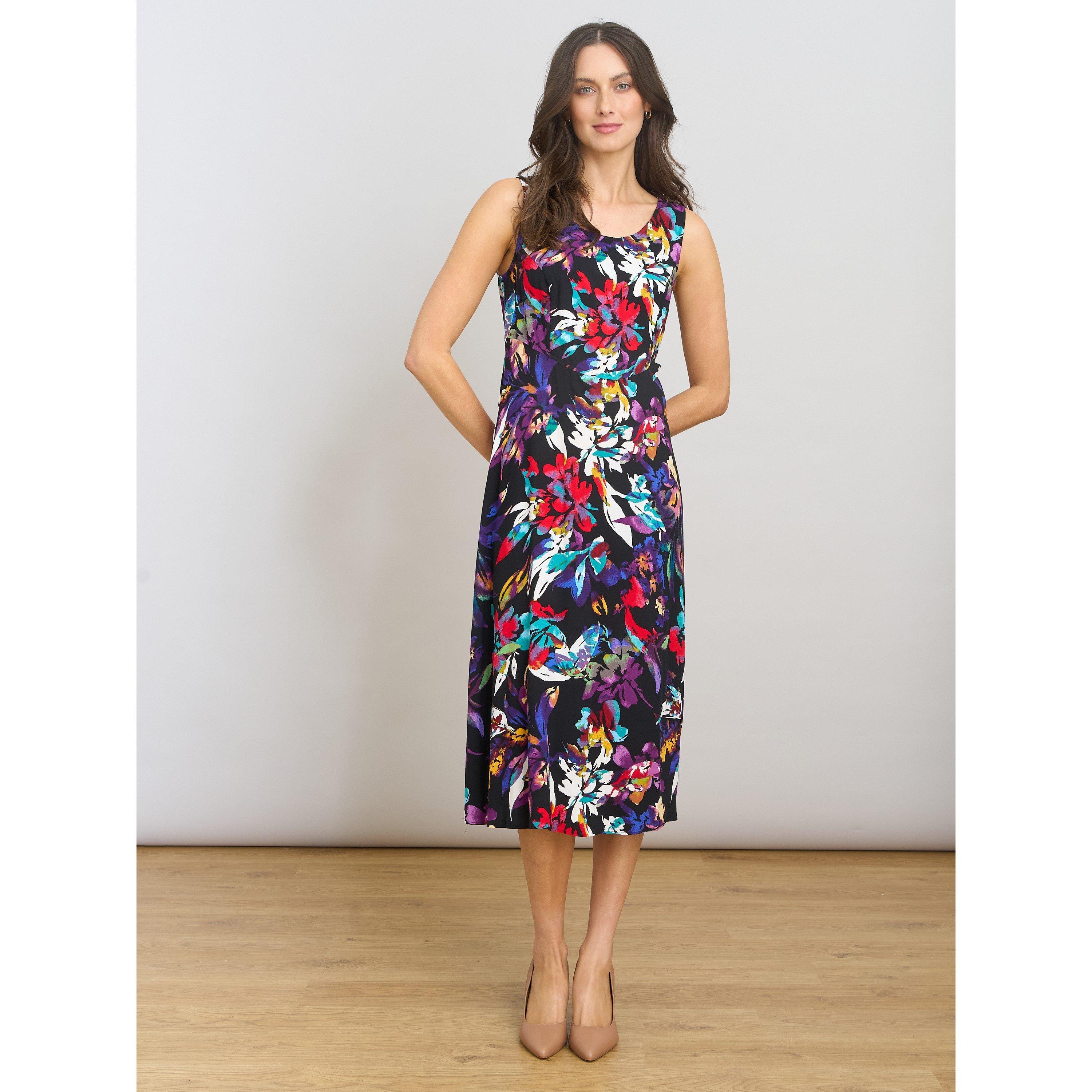 Black / Multi - Gina Bacconi - Dani Mult-Colour Floral Dress - 4