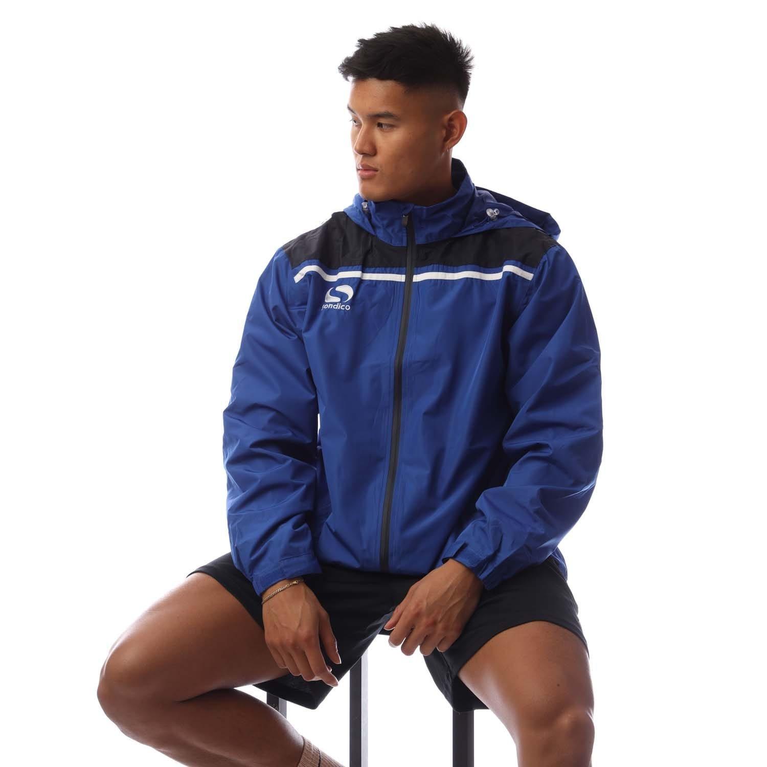 Blue - Sondico - Precision Rain Jacket - 4