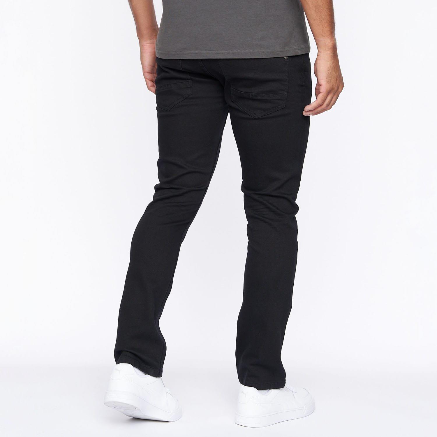 Black - Crosshatch - Buraca Slim-Fit Jeans - 2