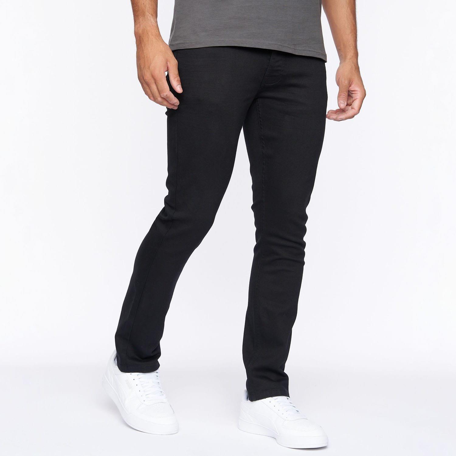 Black - Crosshatch - Buraca Slim-Fit Jeans - 3