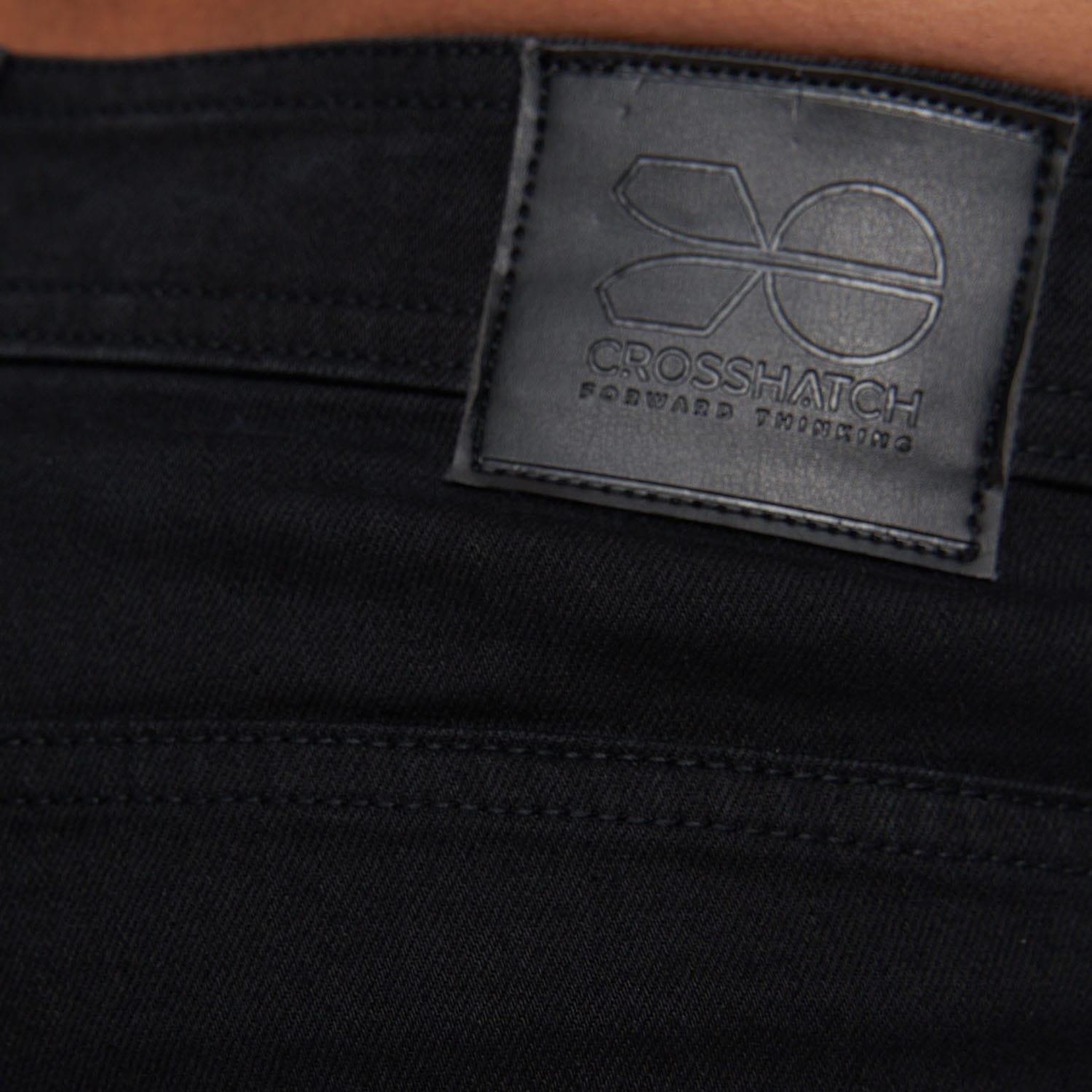 Black - Crosshatch - Buraca Slim-Fit Jeans - 5