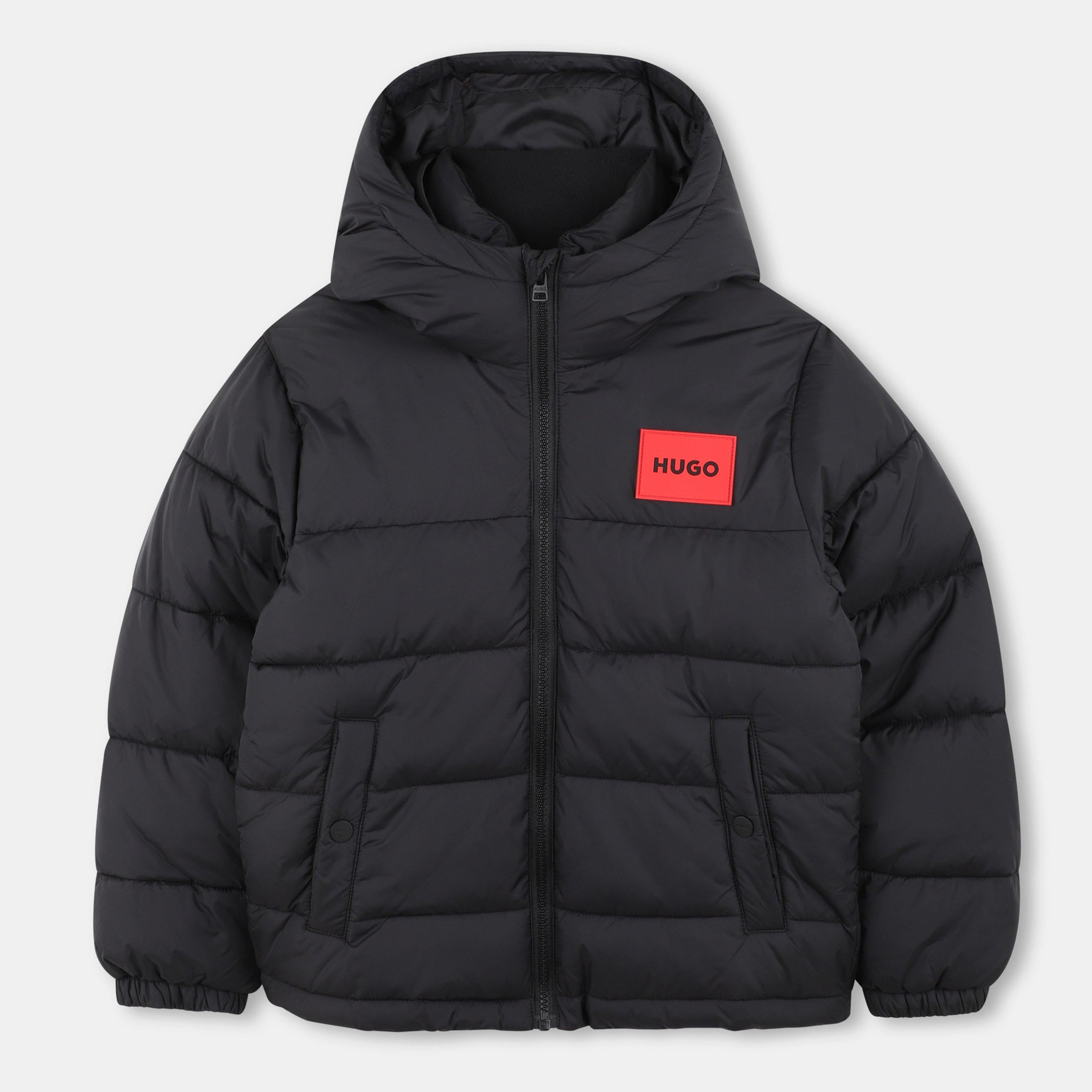 Hugo Boys Kids' Short Puffer Jacket - Black 09B - 8Y
