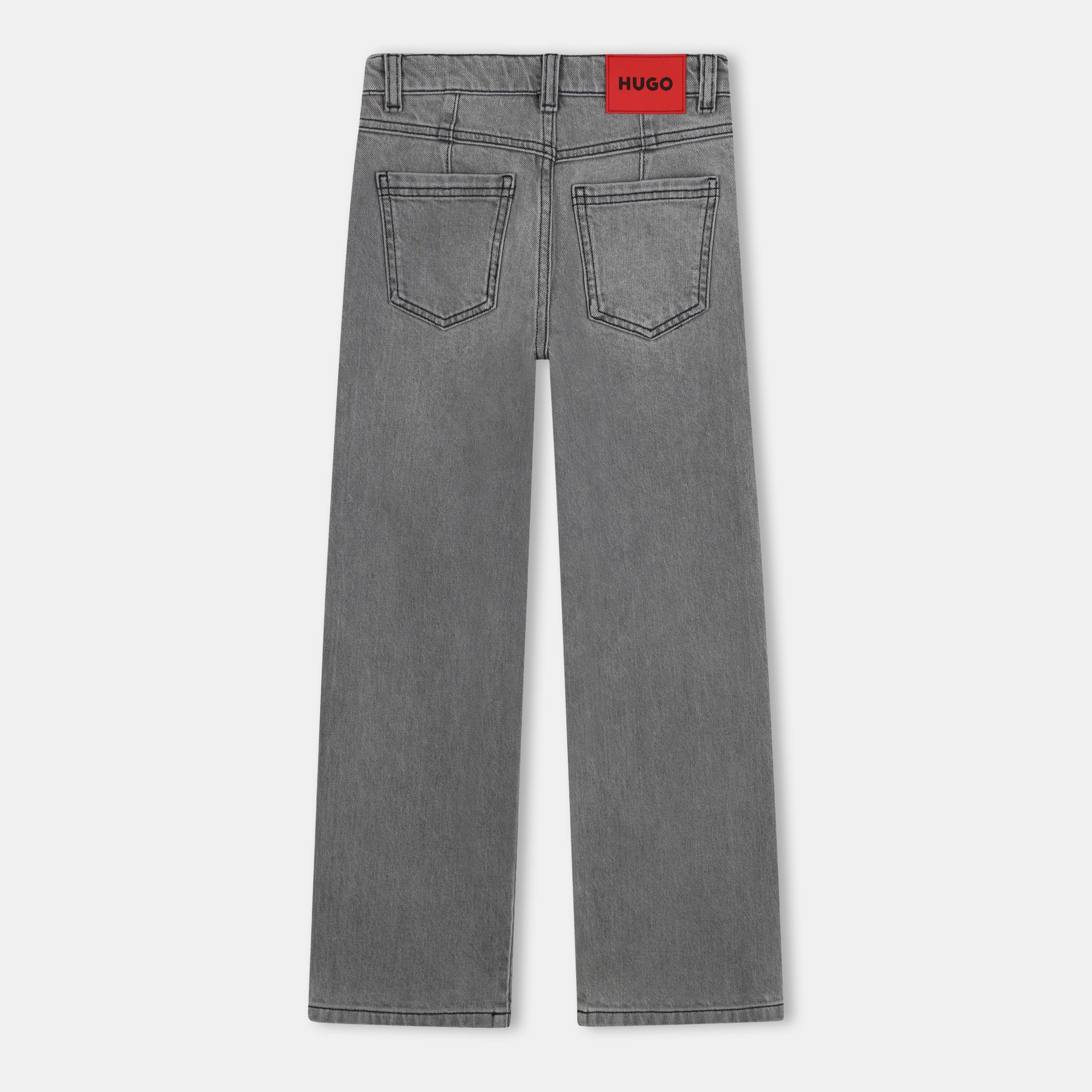 Denim Grey Z20 - Hugo - Hugo Wide Leg Jeans Jn54 - 2