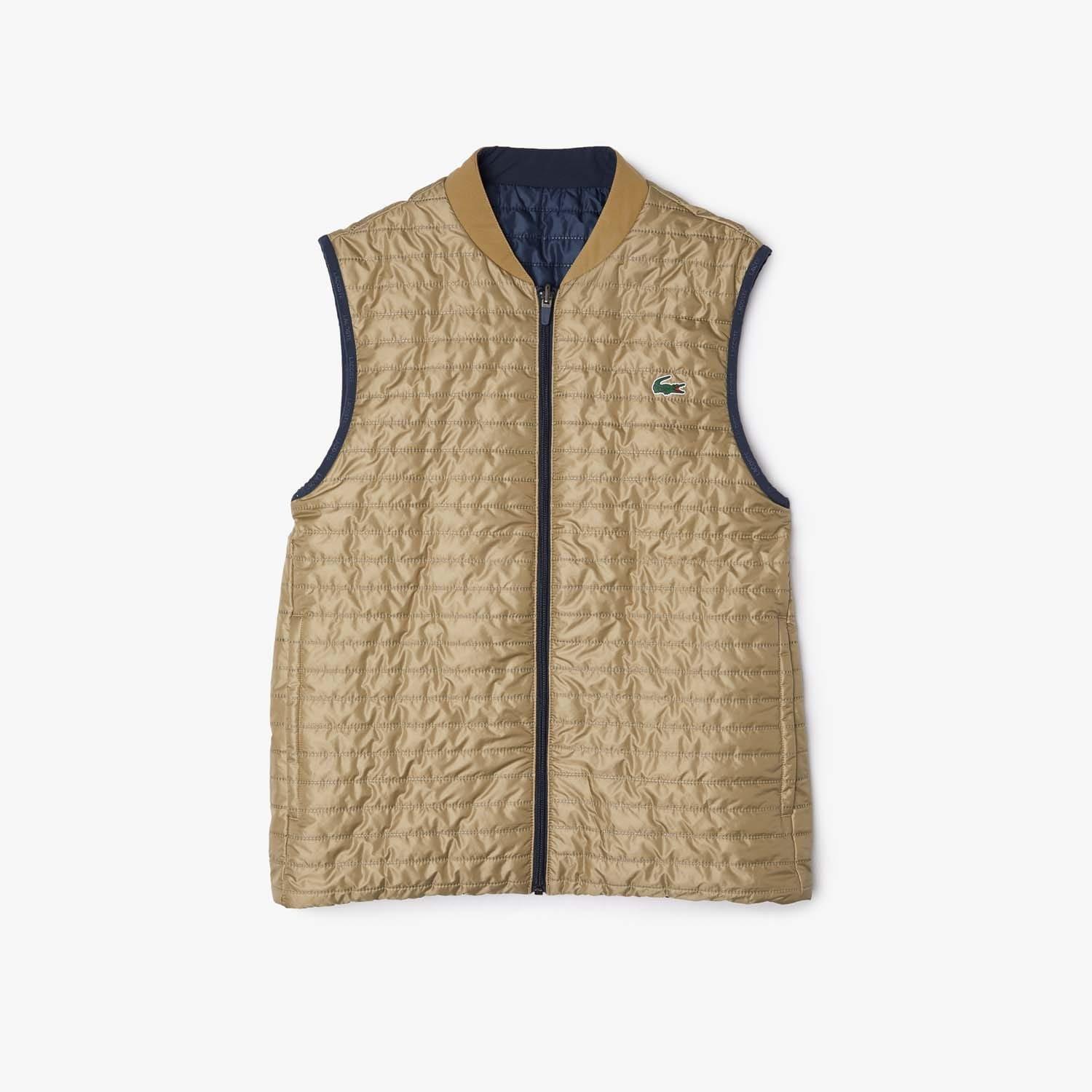Multi Colour - Lacoste - Men's  SPORT Water-Repellent Padded Reversible Sleeveless Gilet - 2