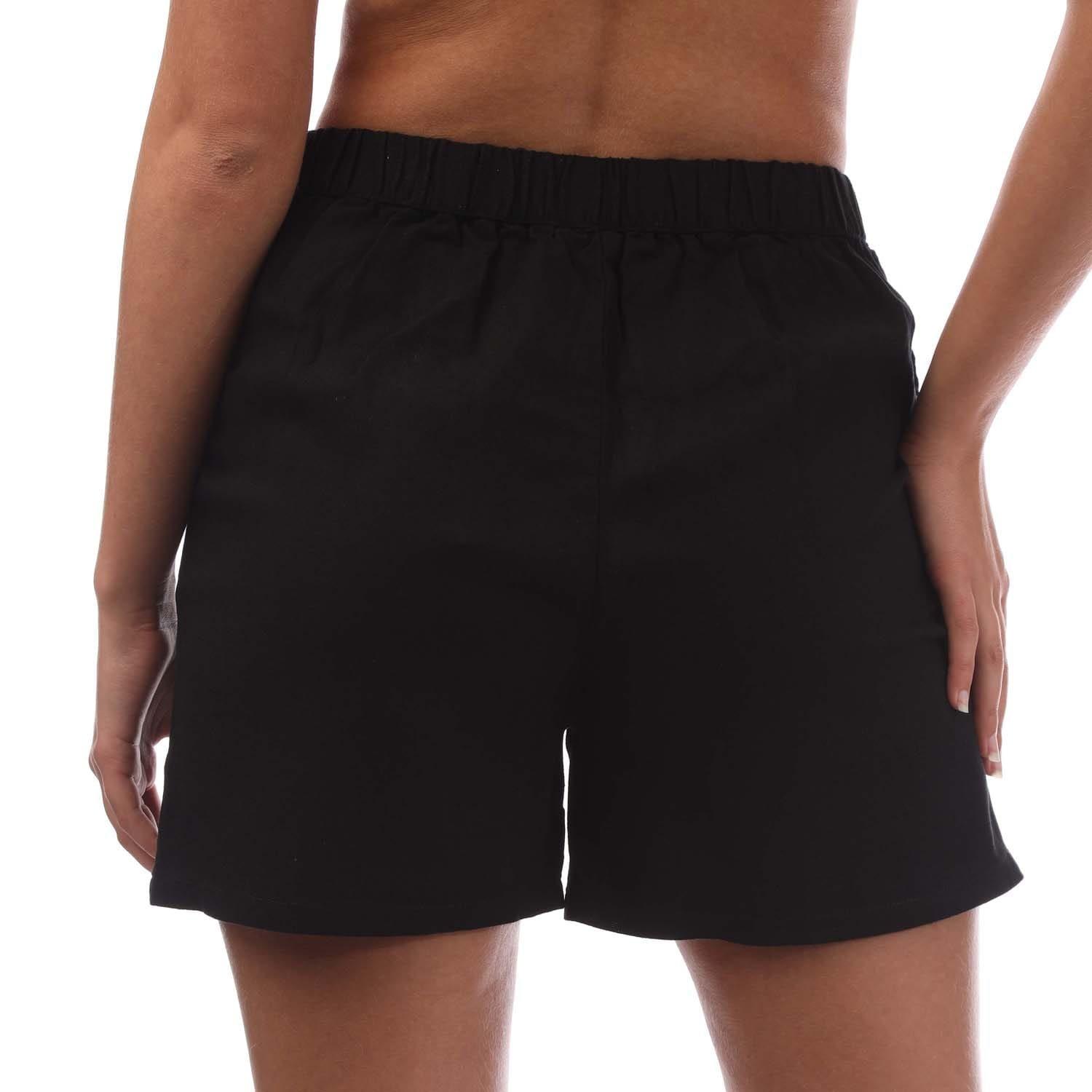 Black - Vero Moda - Jesmilo Linen Blend Shorts - 2