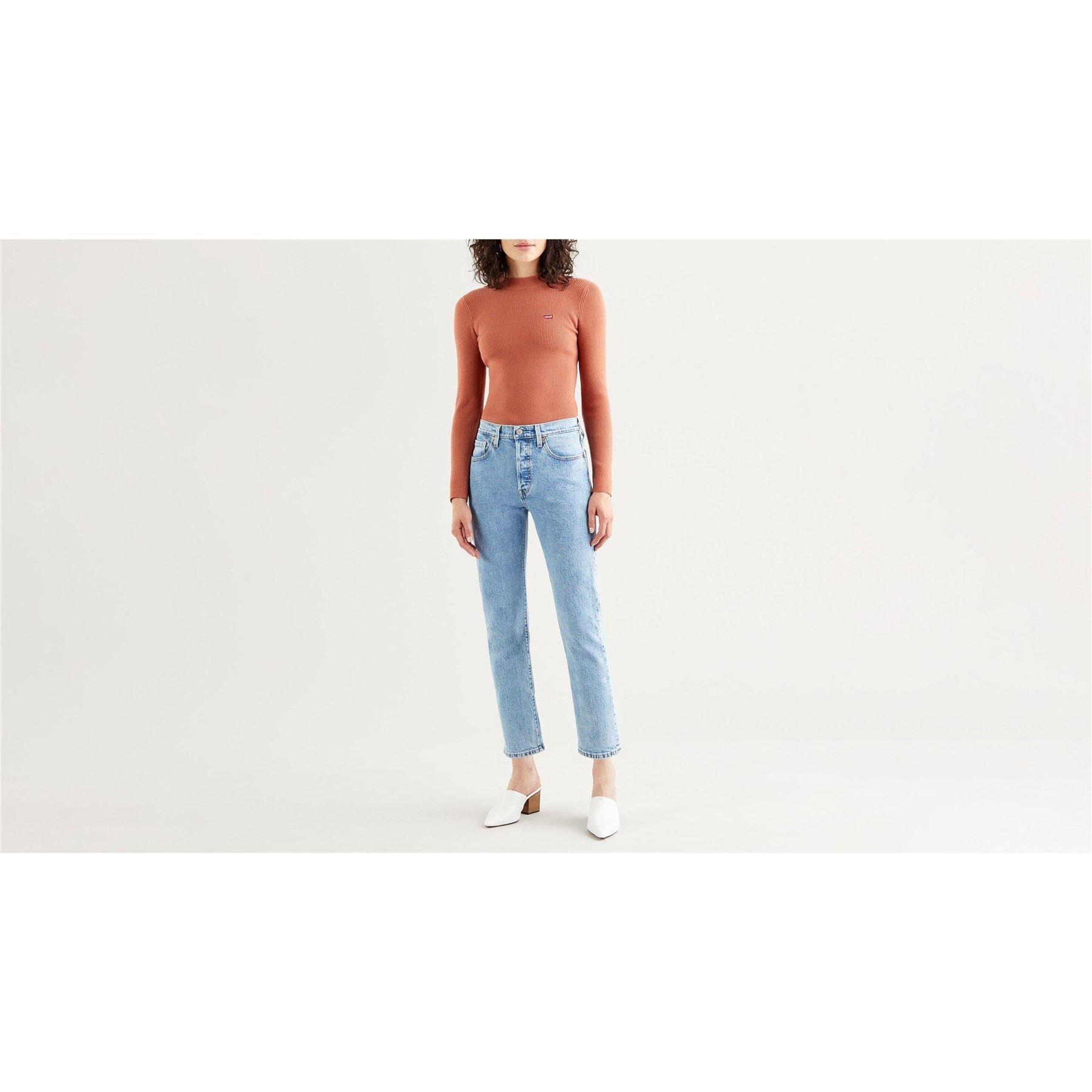 Light Blue - Levis - 501 Crop Jeans - 1